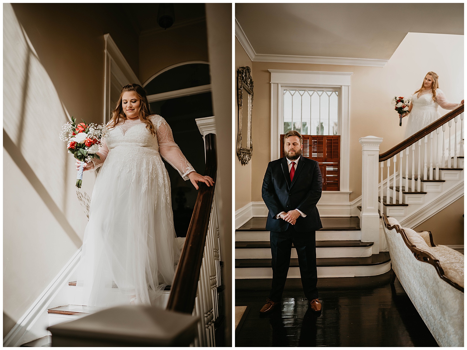 The Heitman House First Look Wedding Photography