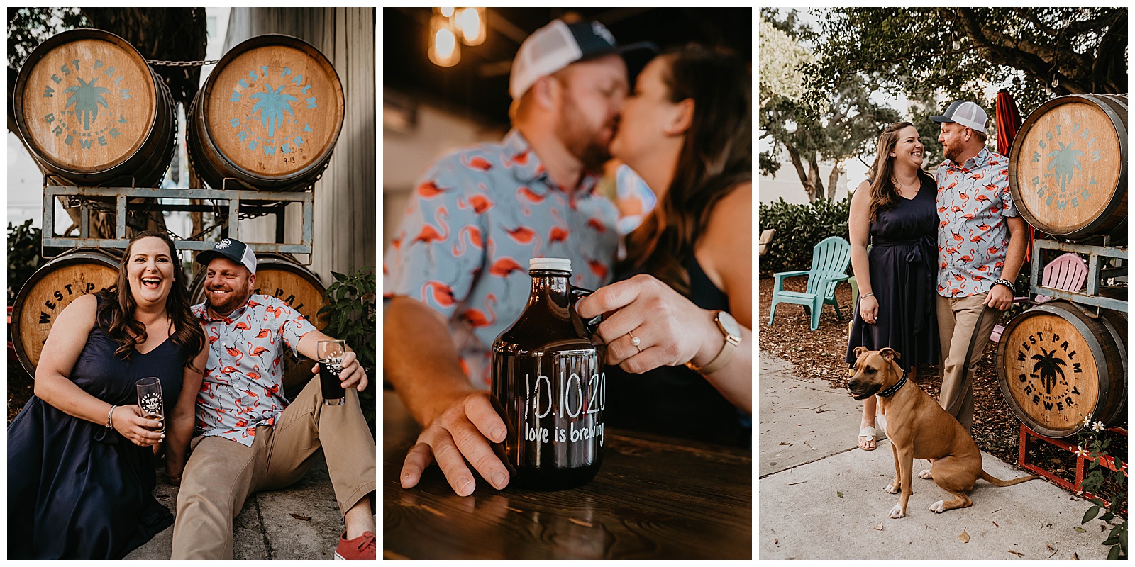 West Palm Beach Brewery Engagement Photography