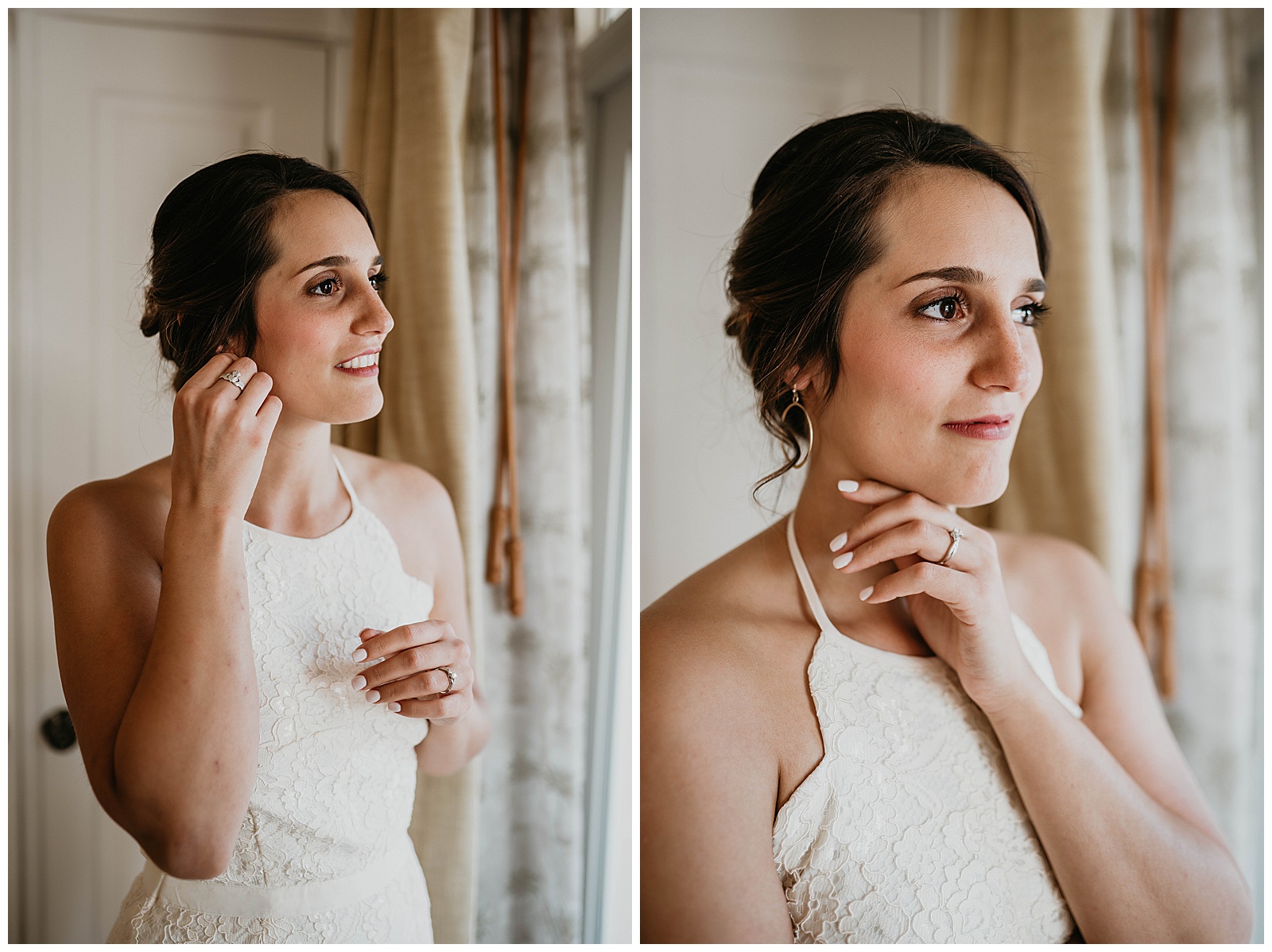 Beach Bridal Getting Ready Photos