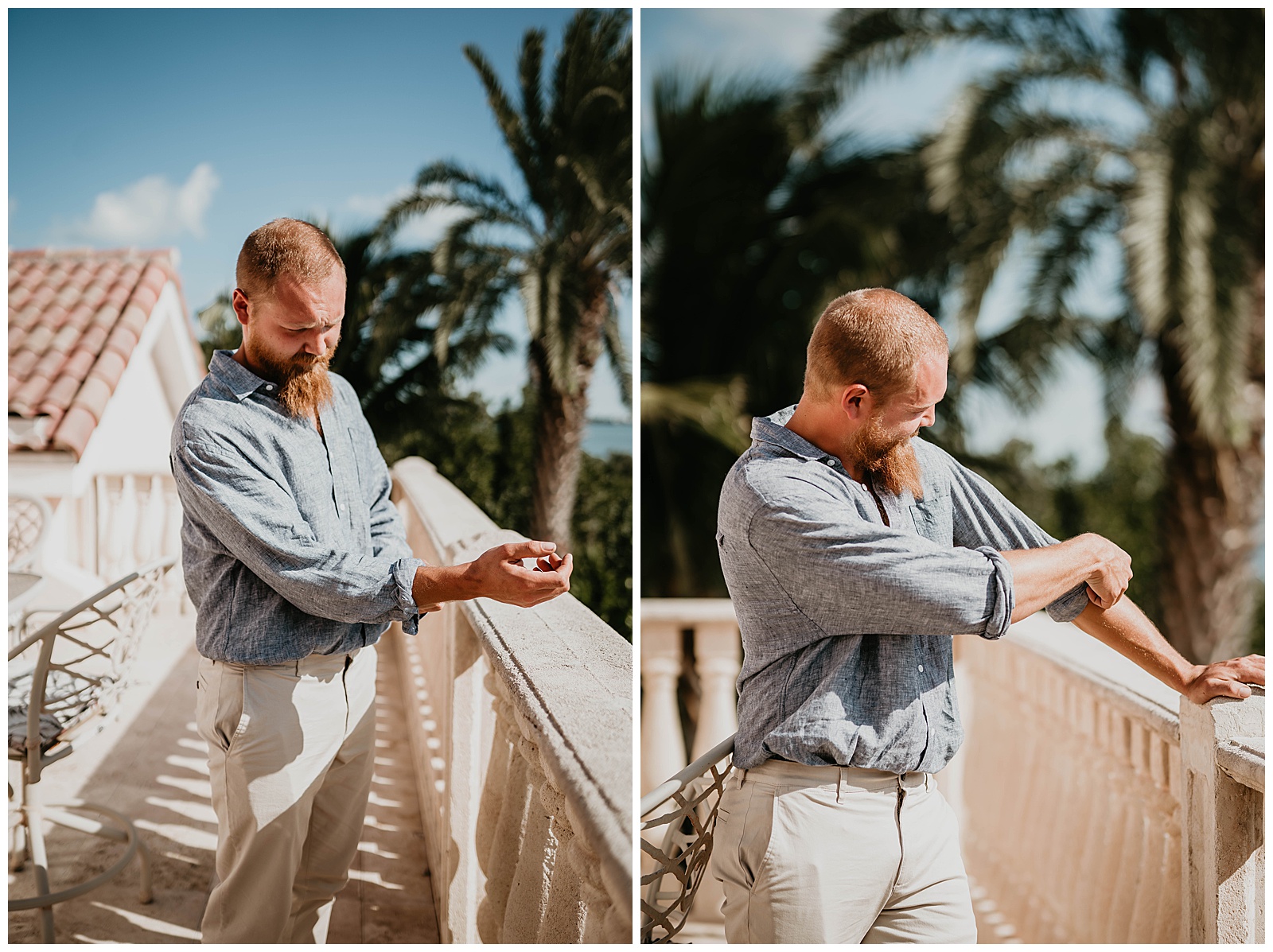 Beach Groom Getting Ready Photos