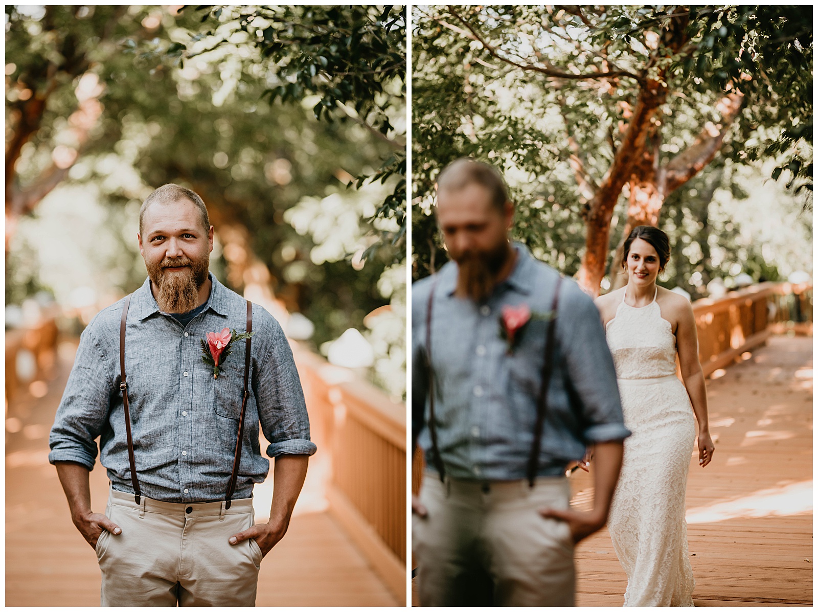 Beach First Look Bride and Groom Photos