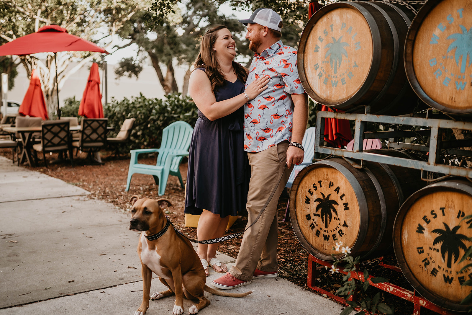 West Palm Beach Brewery Engagement Photography