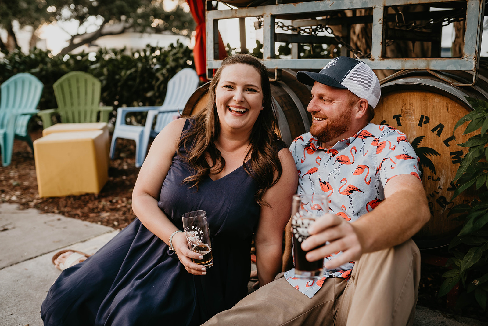 West Palm Beach Brewery Engagement Photography