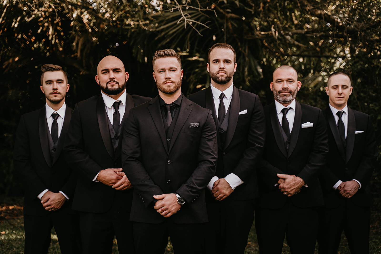 Groom and Groomsmen Wedding Portraits