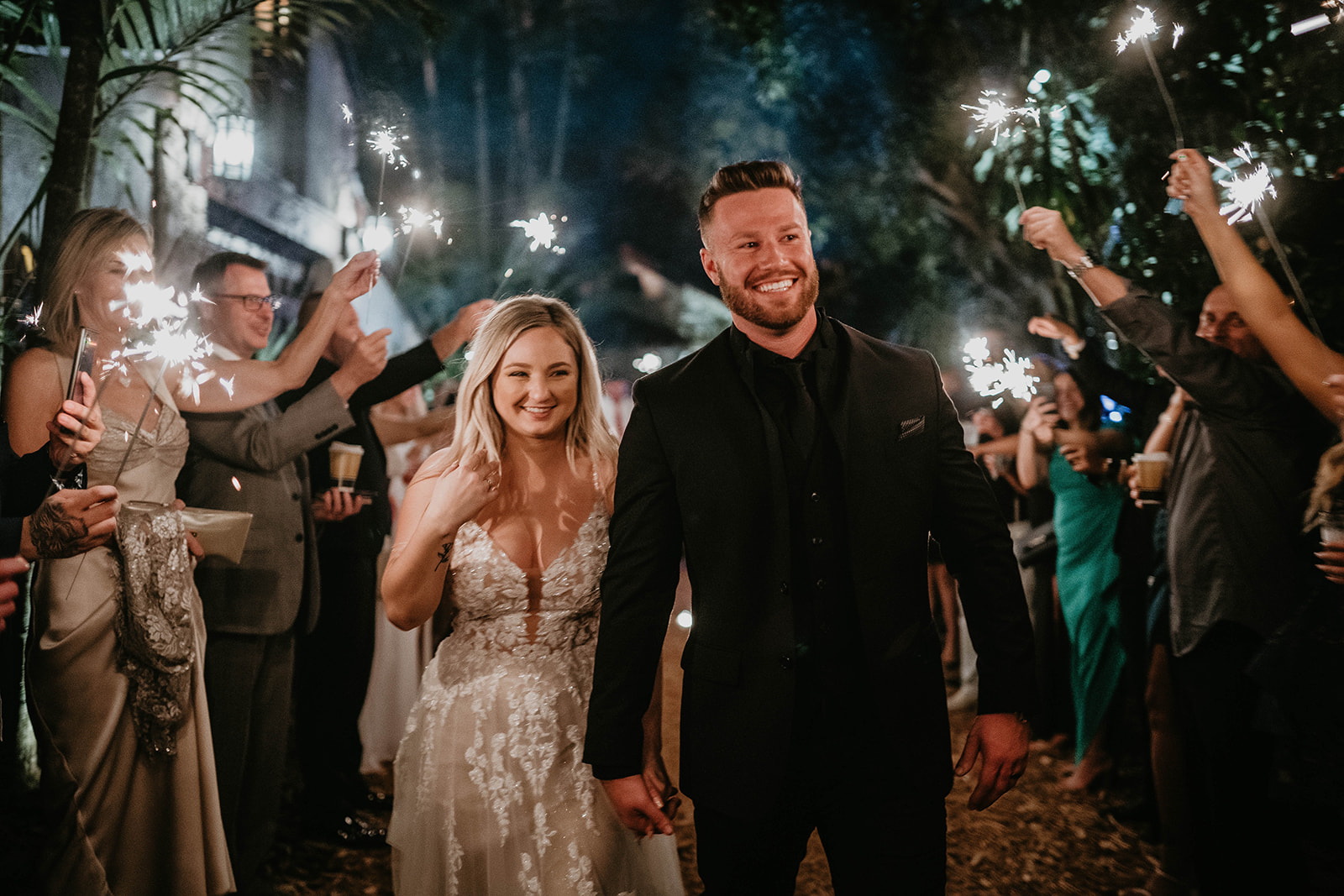 Cooper Estate Sparkler Exit Wedding Photography