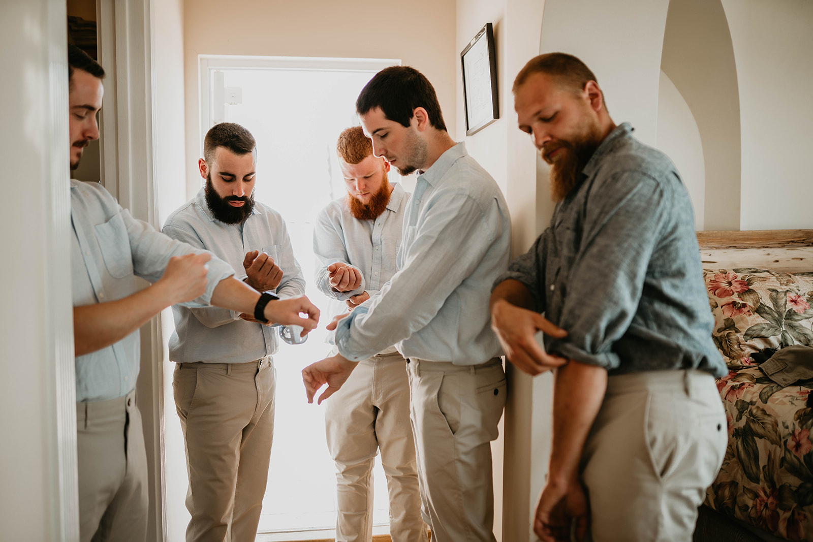 Beach Groom Getting Ready Photos