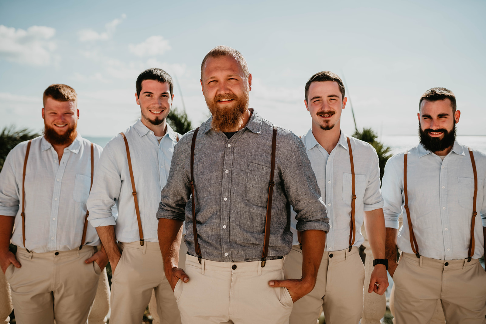 Beach Groom Getting Ready Photos