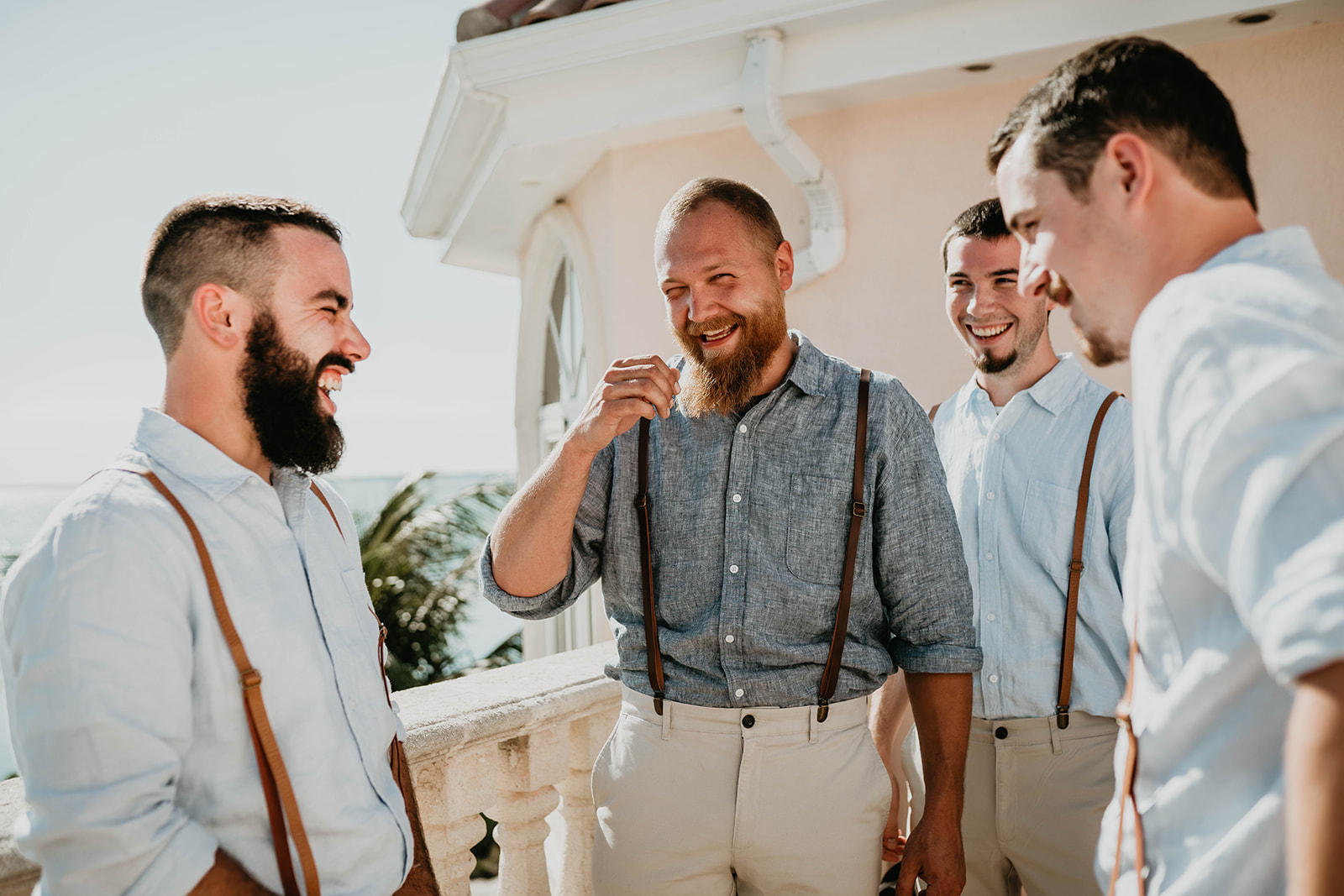 Beach Groom Getting Ready Photos