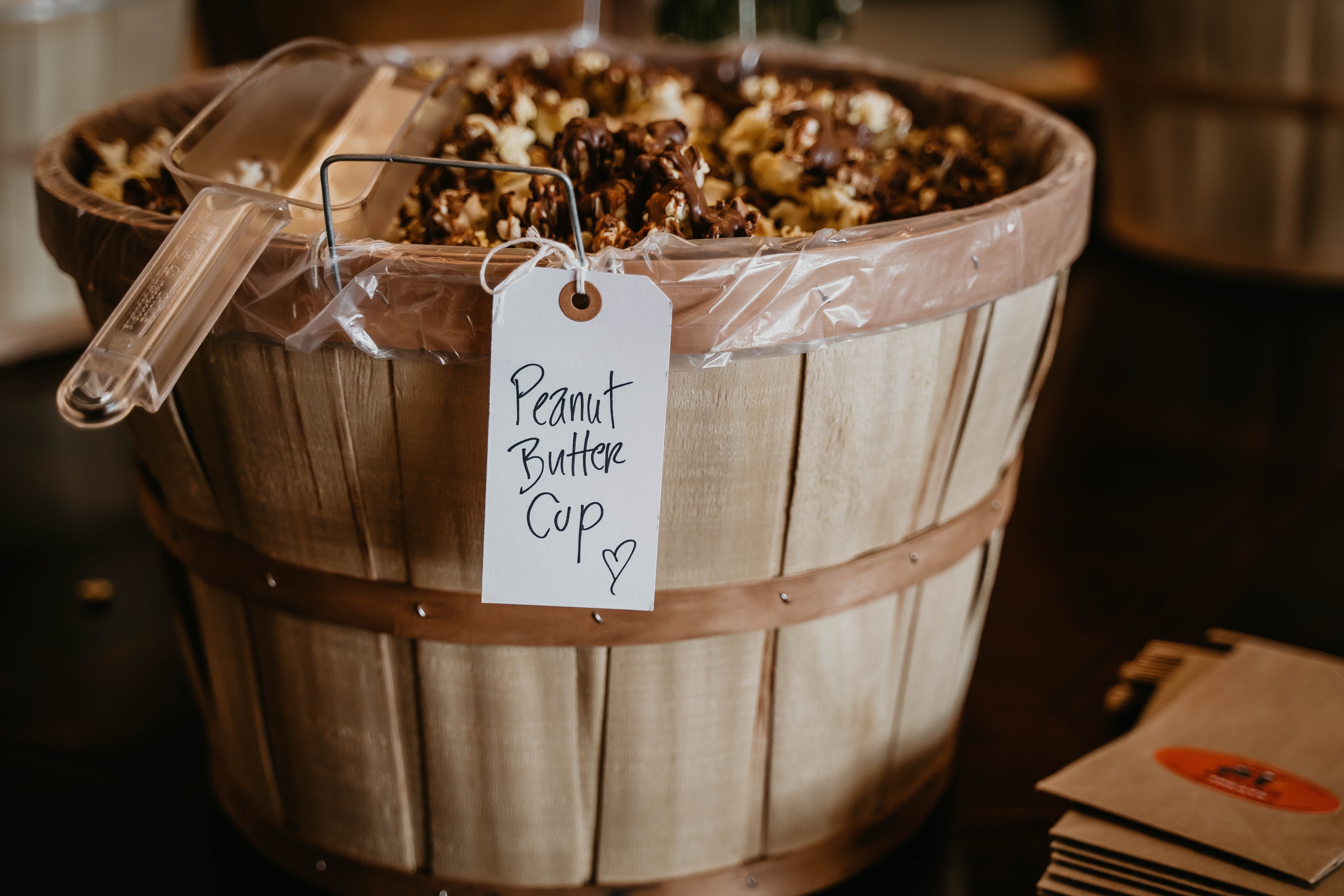 Popcorn Favors Wedding Reception Details at the Heitman House
