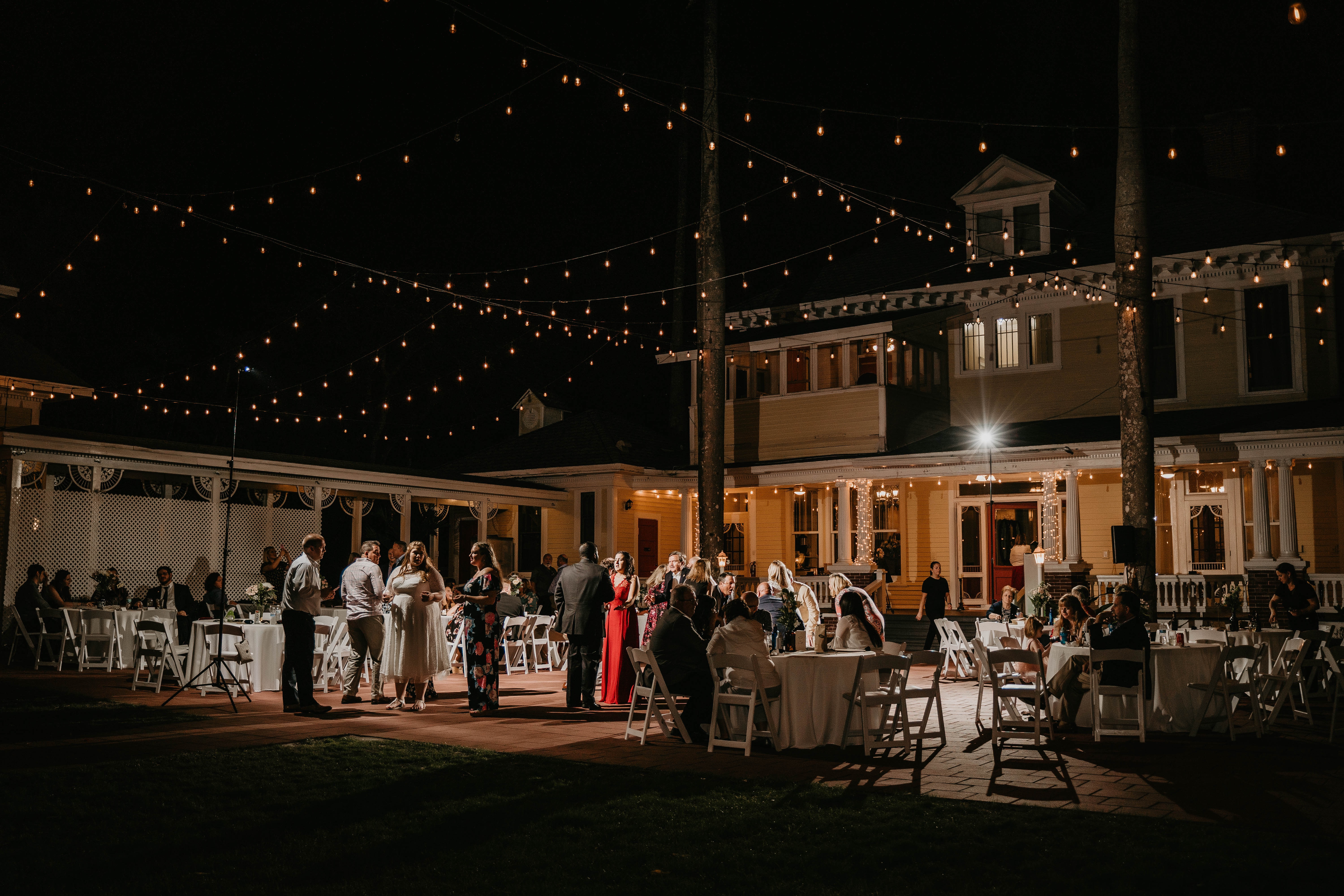 Wedding Reception Guests at the Heitman House