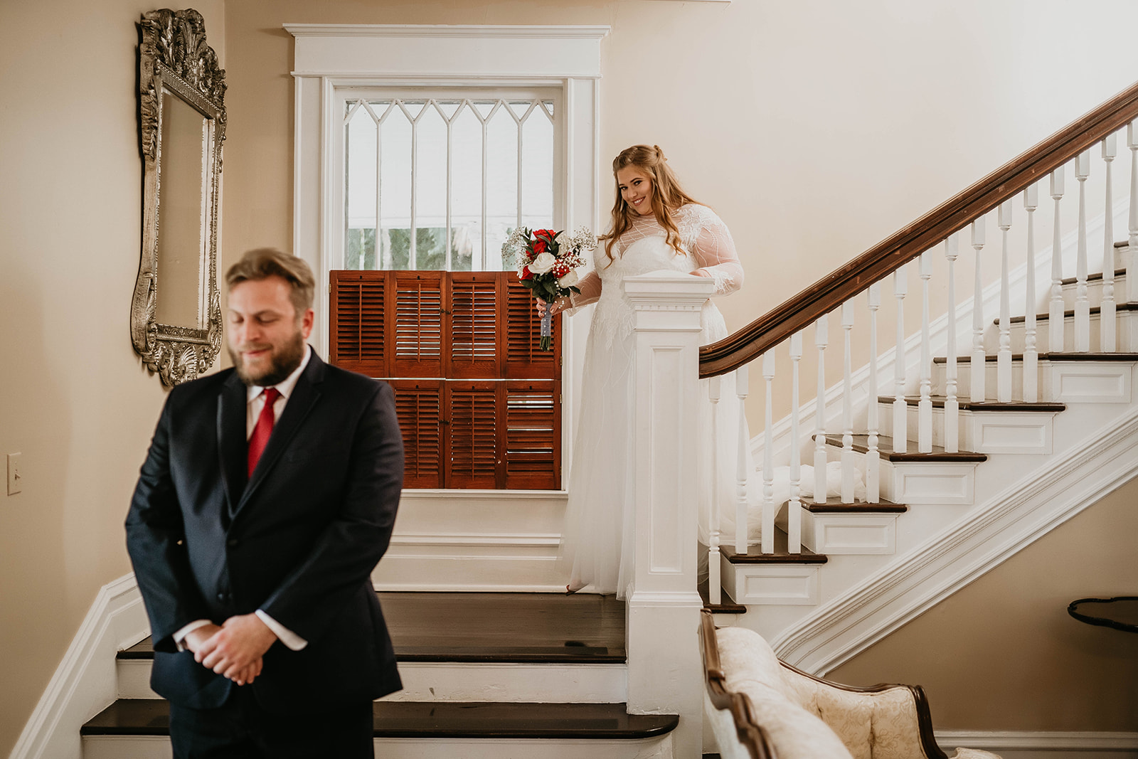 The Heitman House First Look Wedding Photography