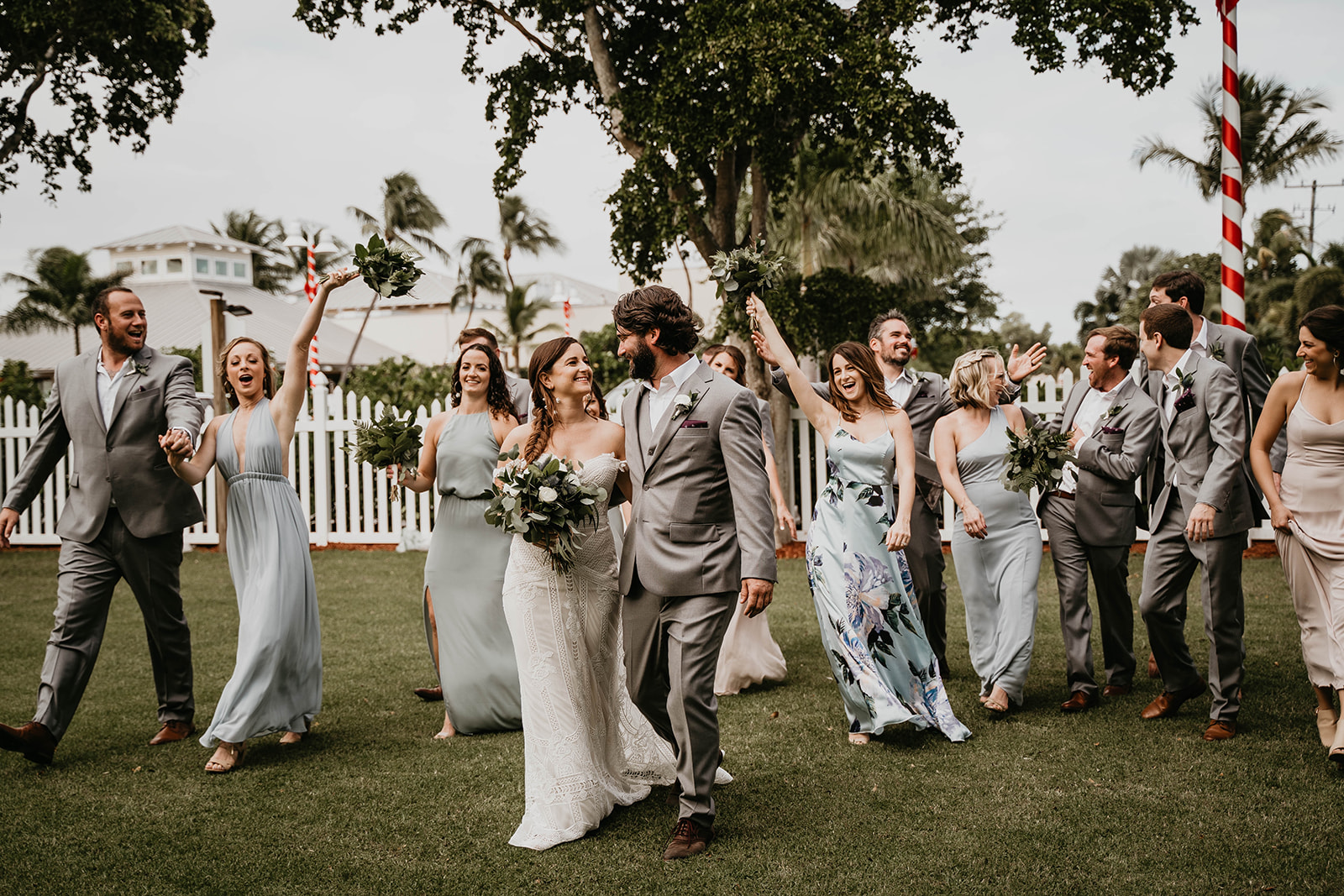 Waterfront Boat Bridal Party Wedding Portraits