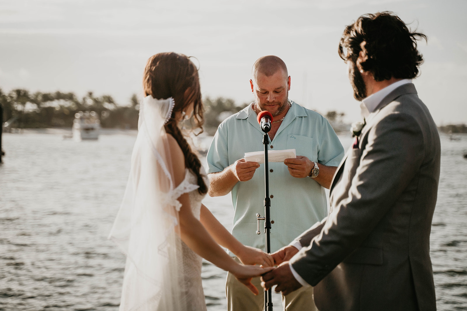Waterfront Sailfish Marina Wedding Ceremony