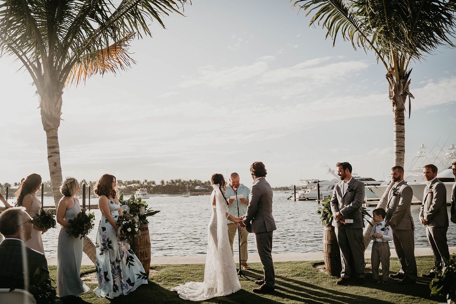 Waterfront Sailfish Marina Wedding Ceremony