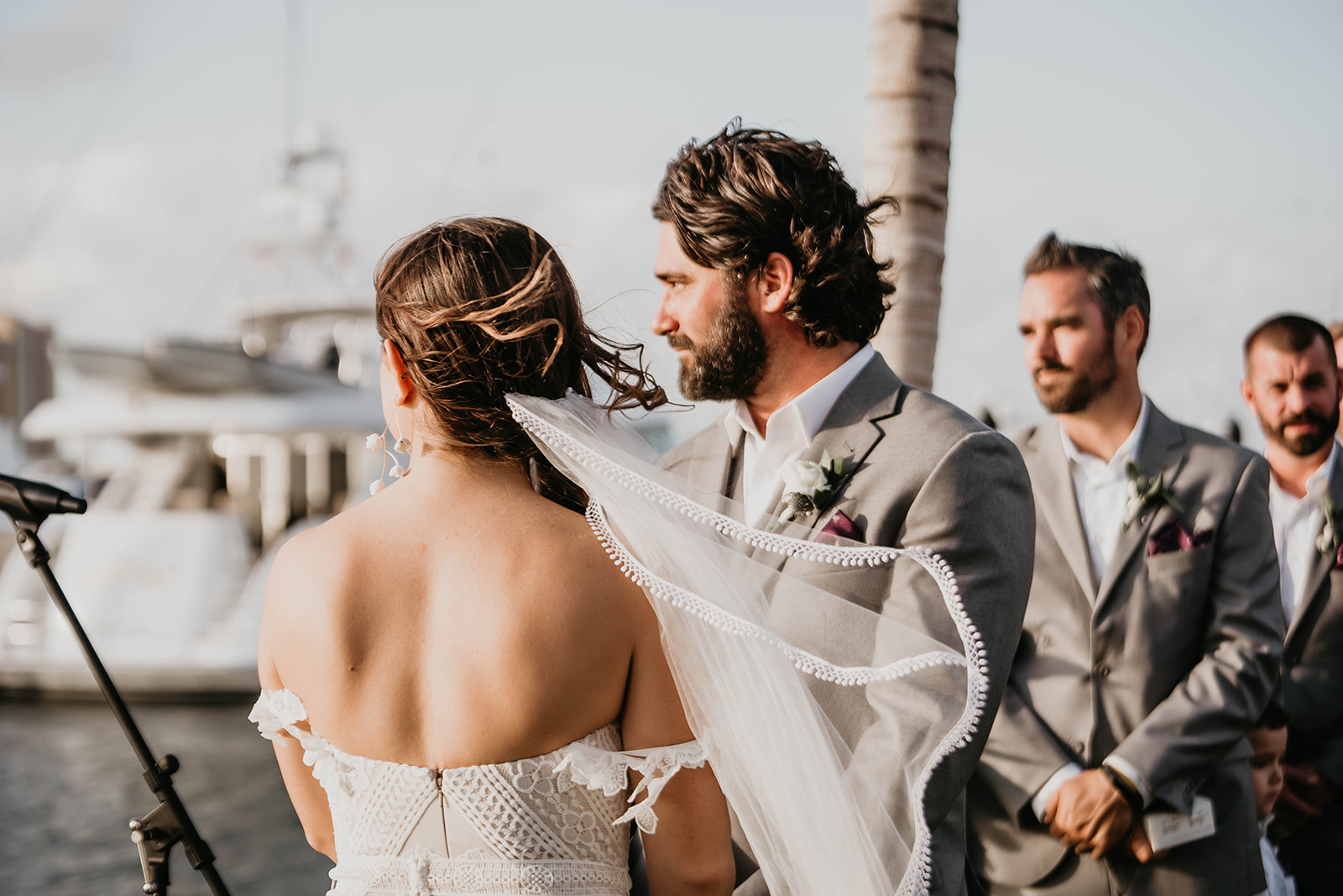 Waterfront Sailfish Marina Wedding Ceremony