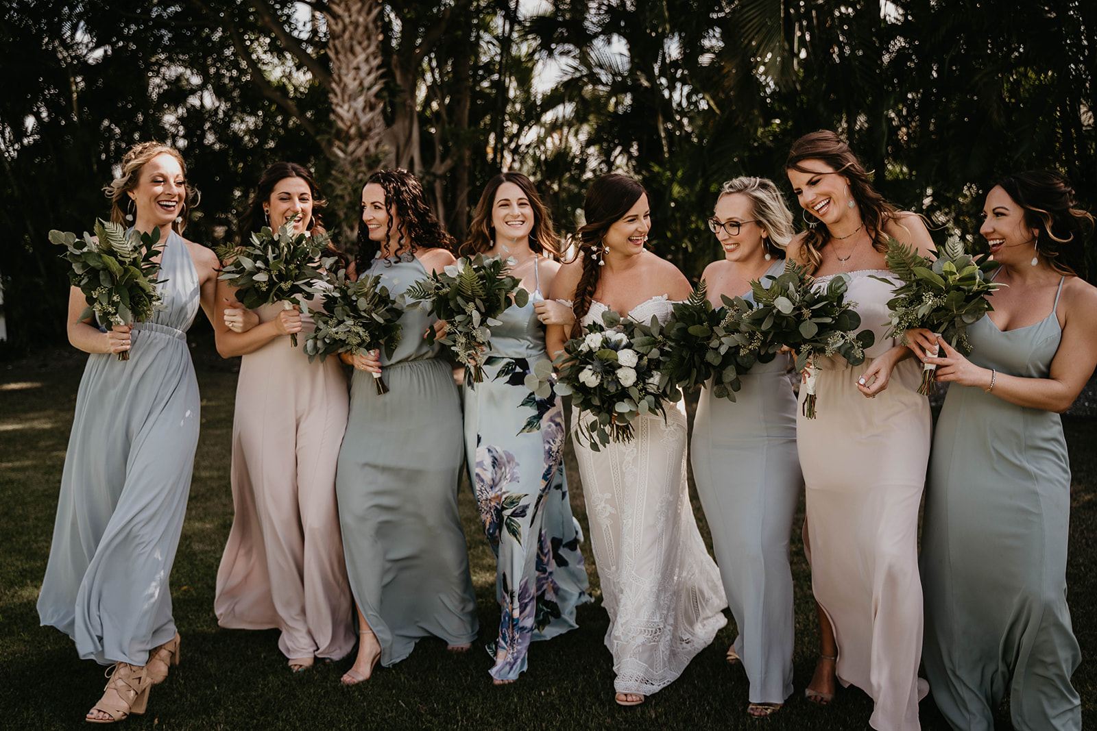 Bridal Party Greenery Portraits