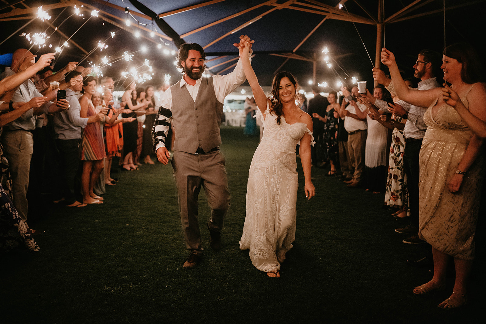 Wedding Reception Sparkler Exit