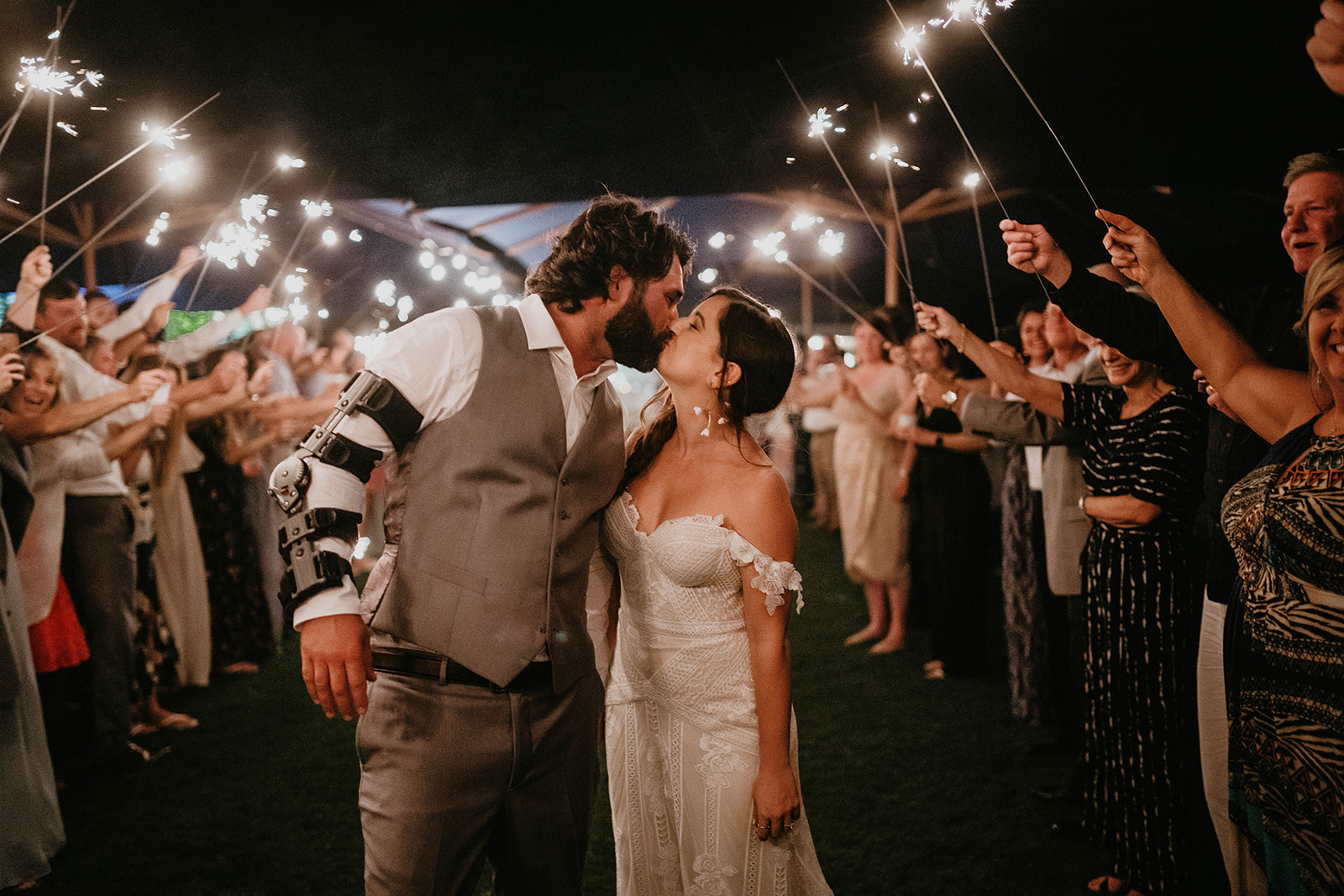 Wedding Reception Sparkler Exit