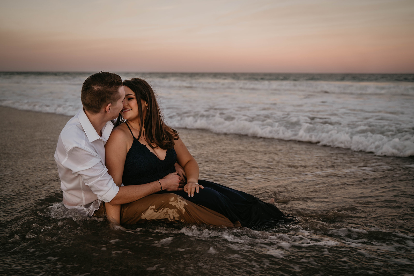 Florida Ocean Water Engagement Photography