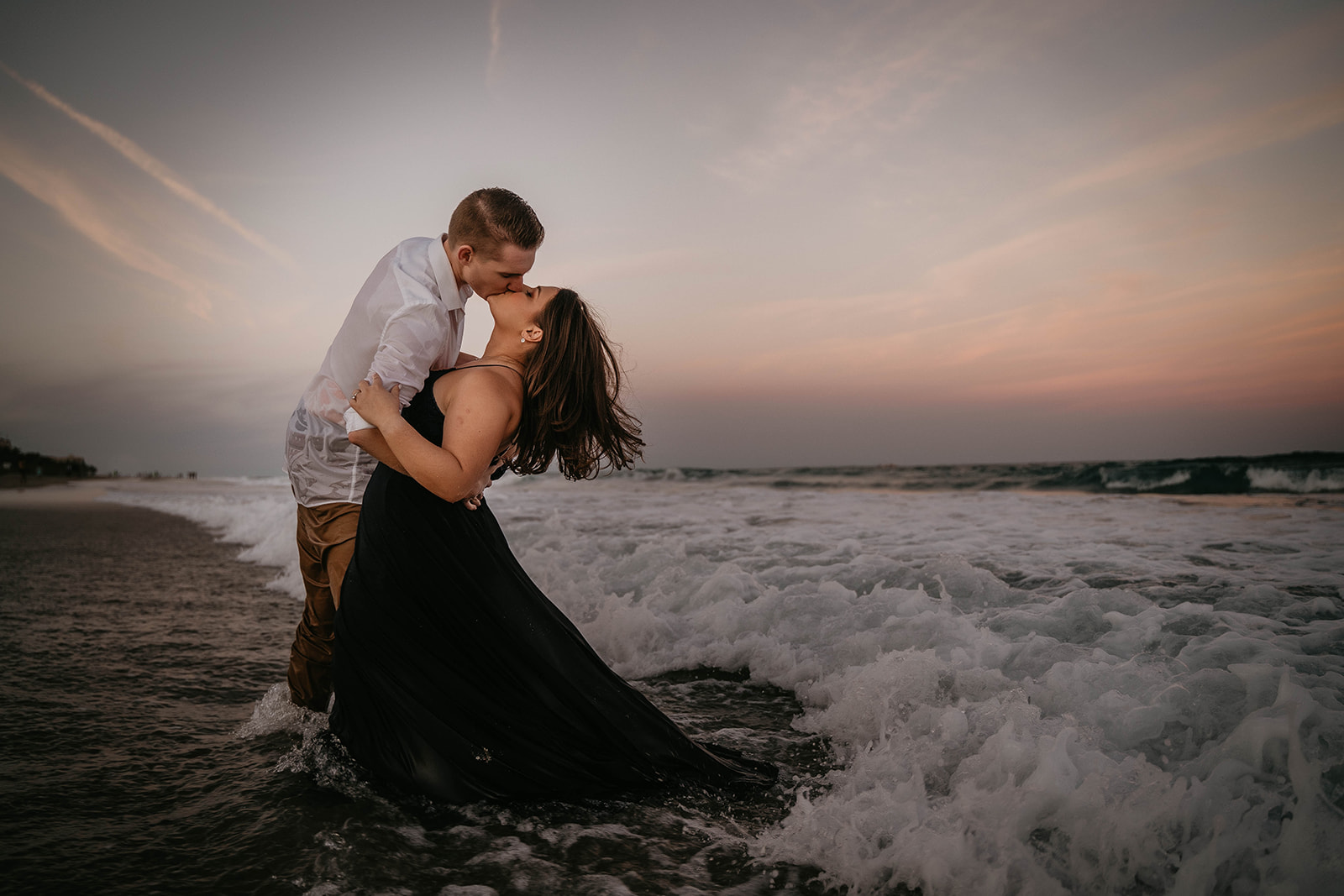 Florida Ocean Water Engagement Photography