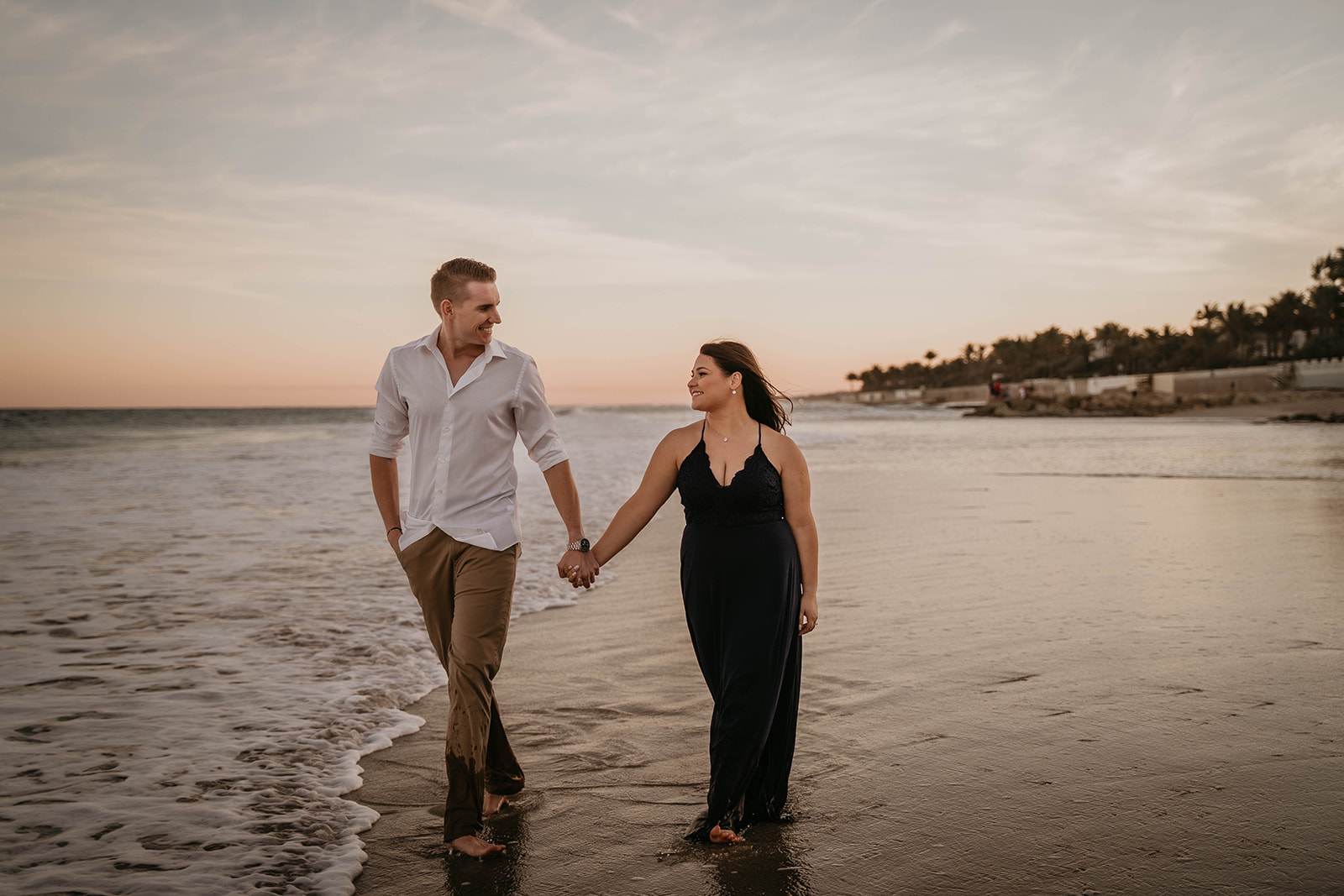 Florida Beach Sunset Engagement Photography