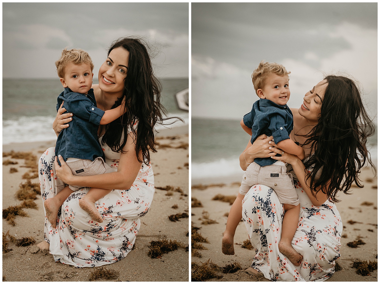 South Florida Beach Maternity Family Photography 