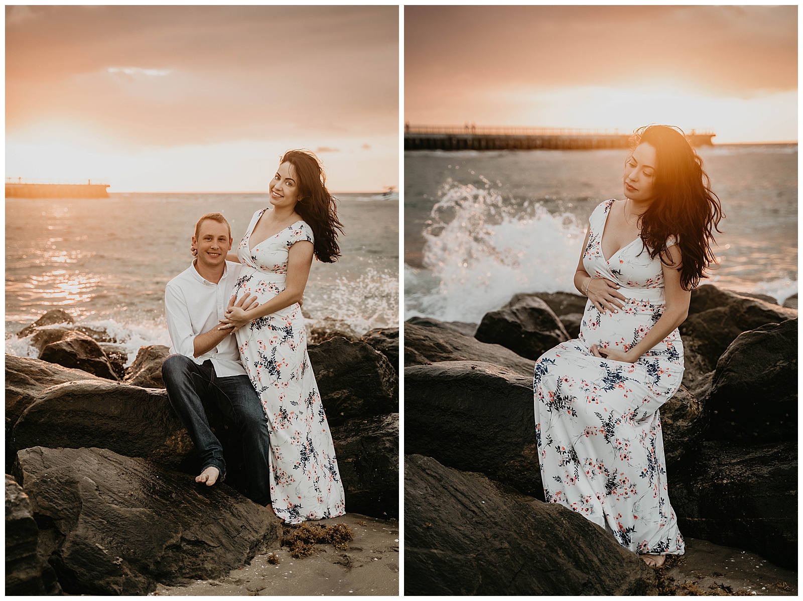 South Florida Beach Maternity Family Photography 