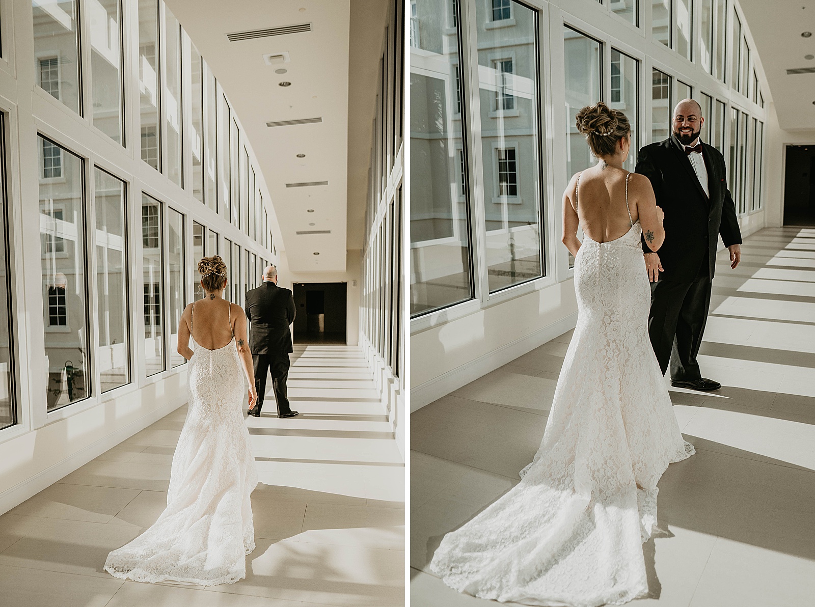 Bright First Look Bride and Groom Wedding Photography