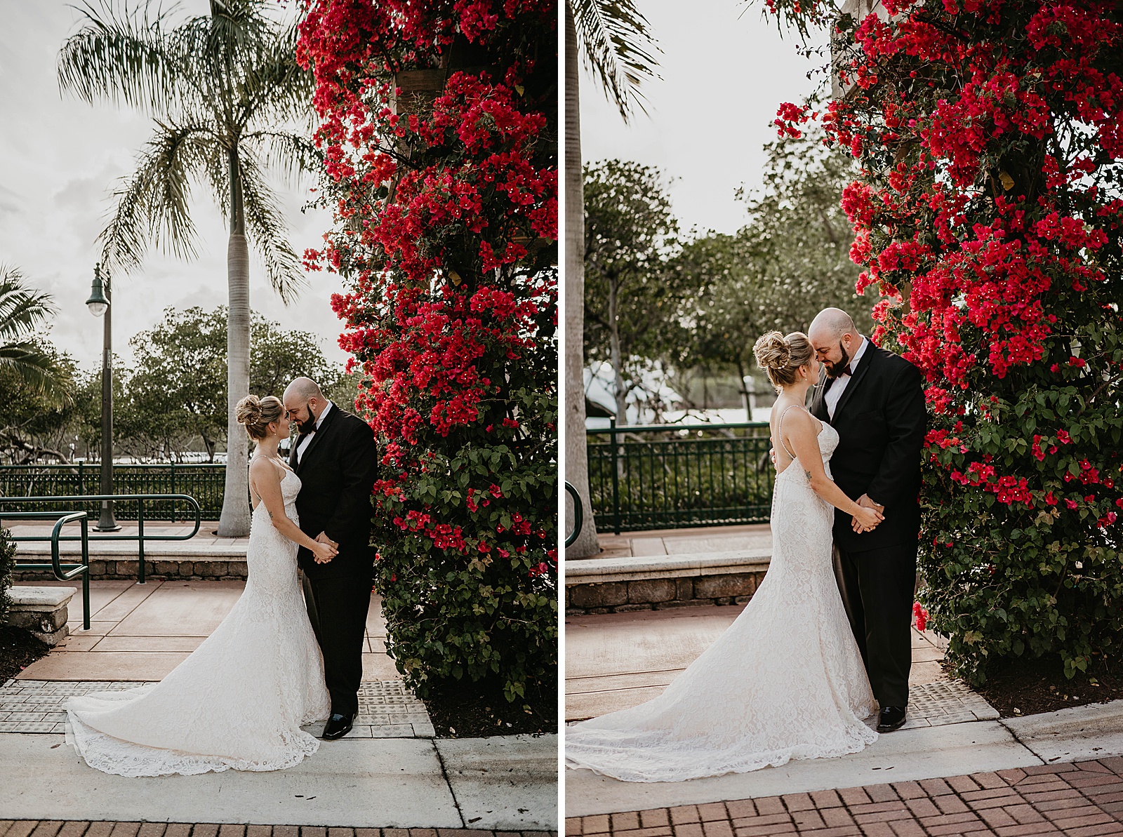 Garden Bride and Groom Wedding Portrait Photography