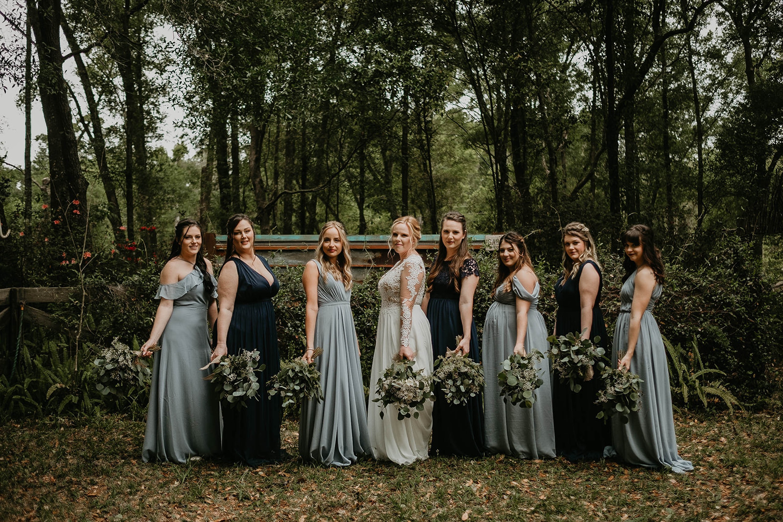 Rustic Bridal Party Wedding Portrait Photography
