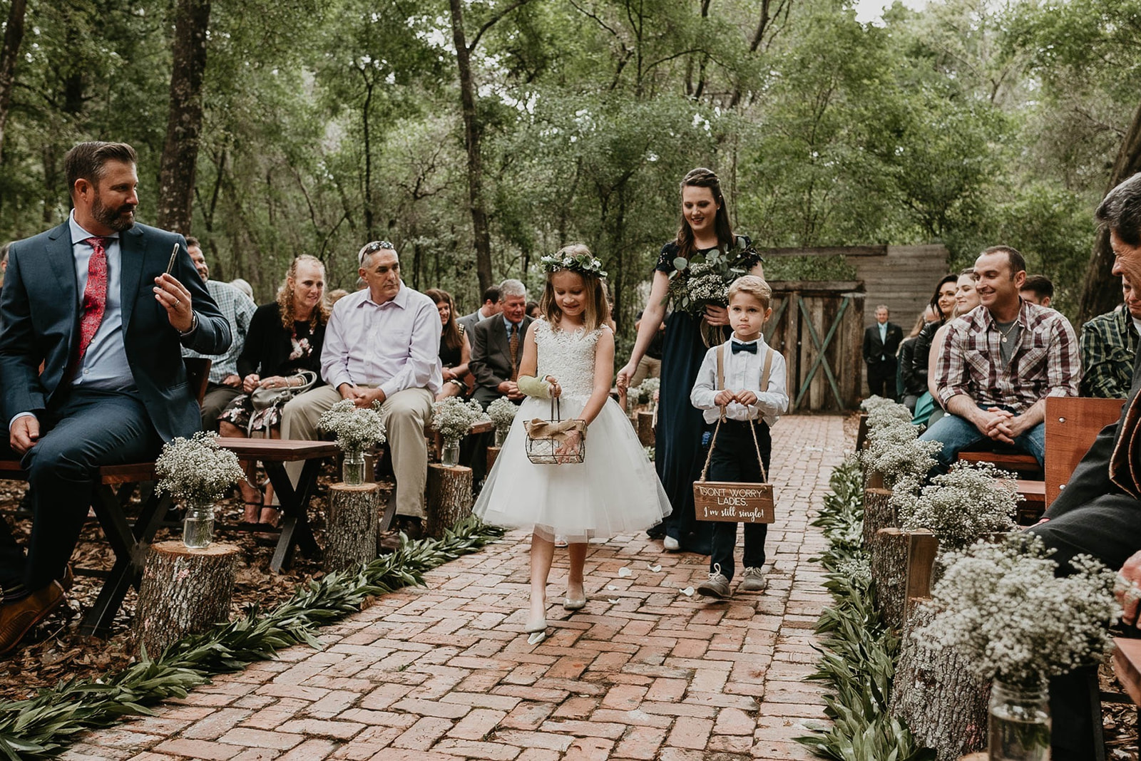 Bridle Oaks Barn Central Florida Rustic Wedding Ceremony Photography