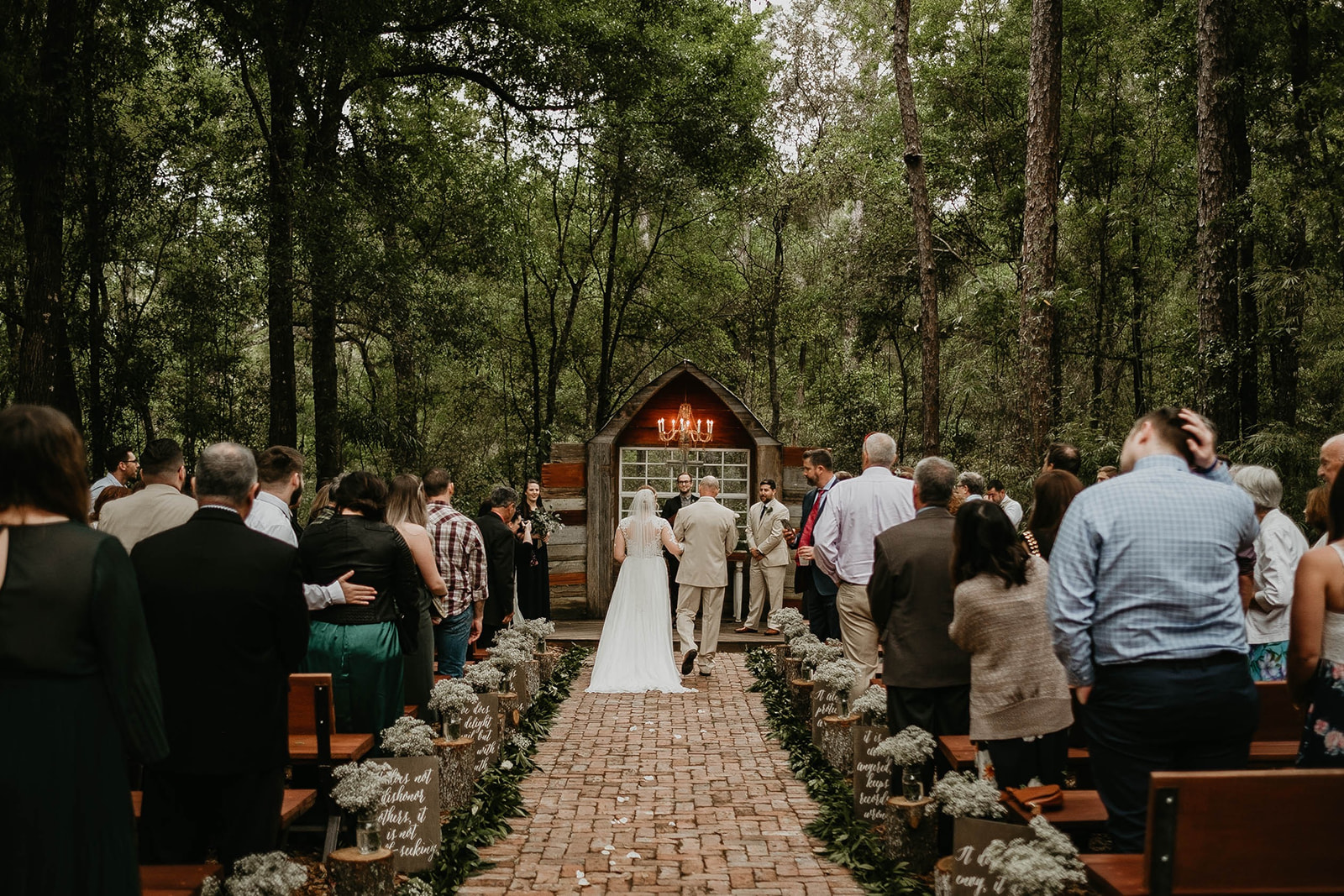 Bridle Oaks Barn Central Florida Rustic Wedding Ceremony Photography