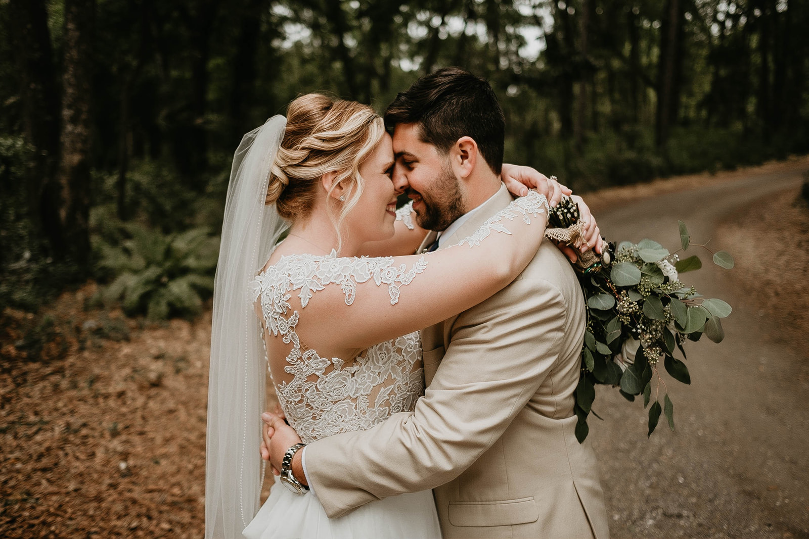 Bridle Oaks Barn Central Florida Rustic Wedding Bride and Groom Portrait Photography
