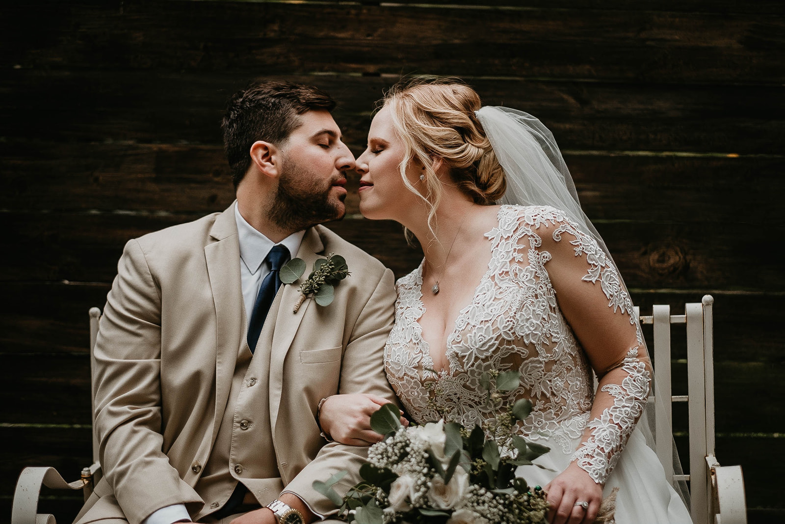 Bridle Oaks Barn Central Florida Rustic Wedding Bride and Groom Portrait Photography