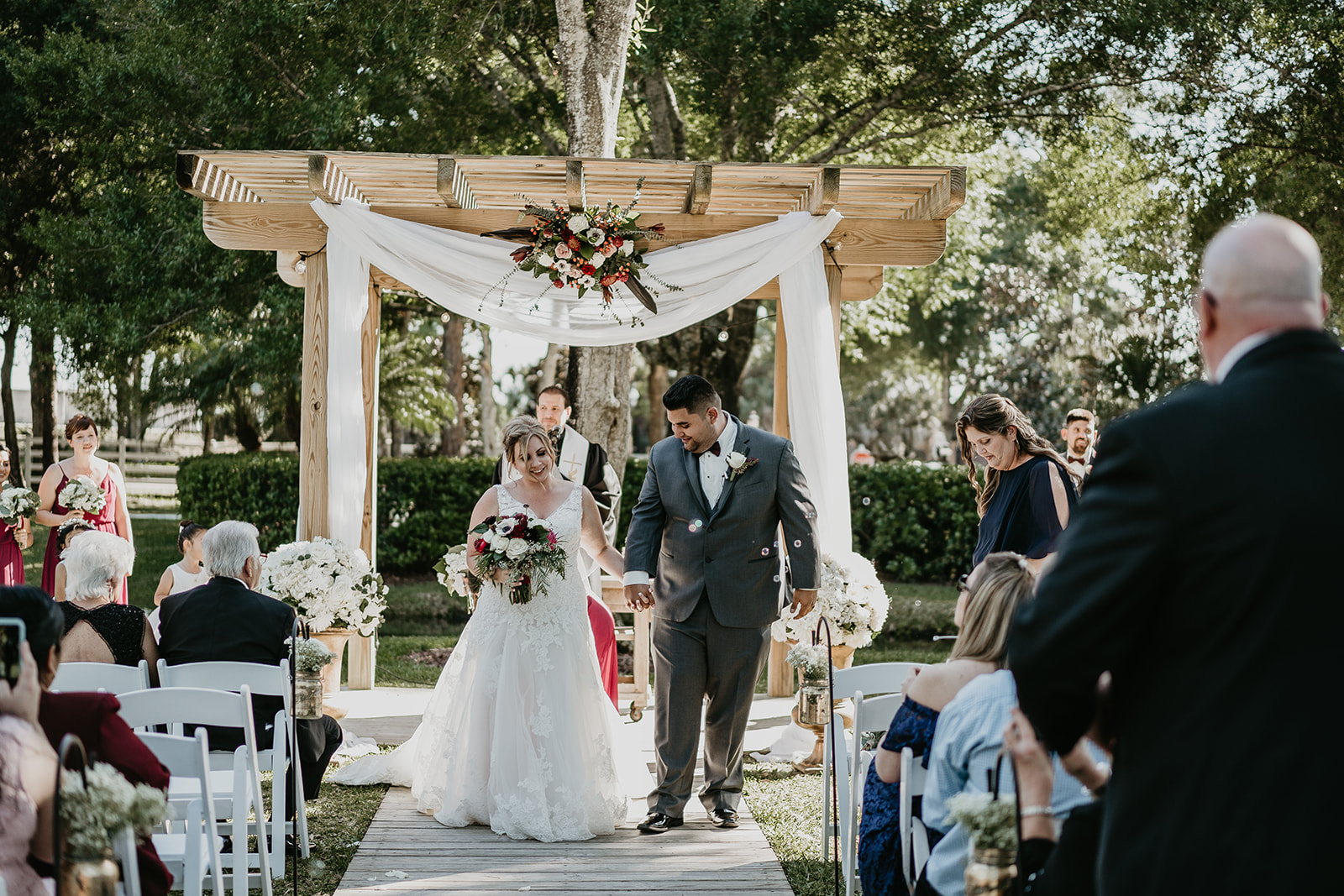 Rustic Magnolia Manor Vero Beach Wedding Ceremony Photography
