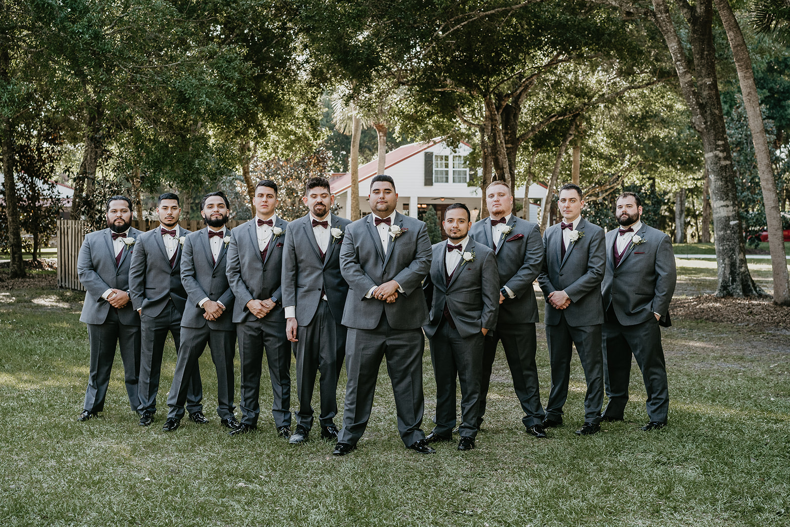 Rustic Magnolia Manor Vero Beach Bridal Party Wedding Photography