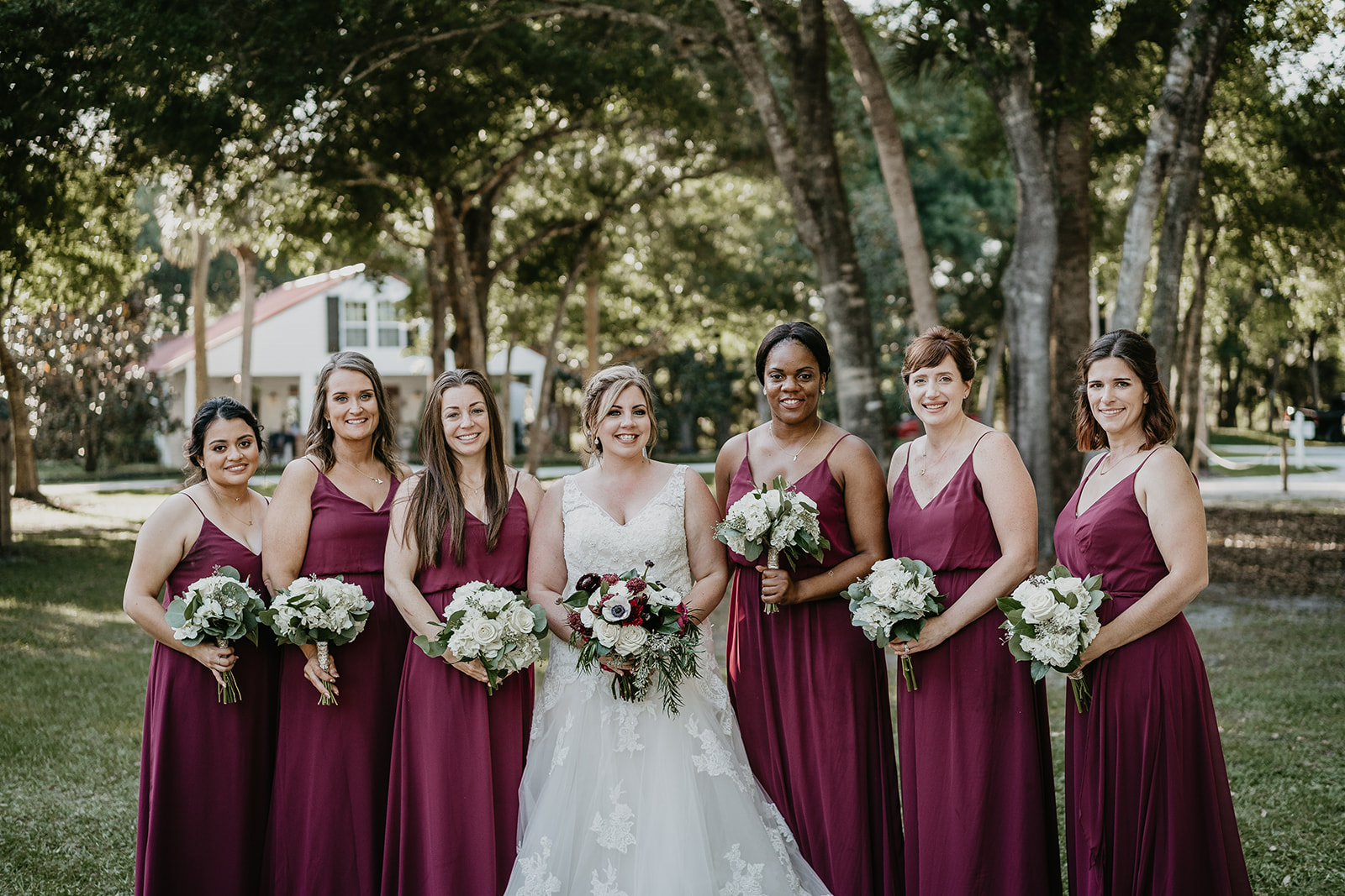 Rustic Magnolia Manor Vero Beach Bridal Party Wedding Photography