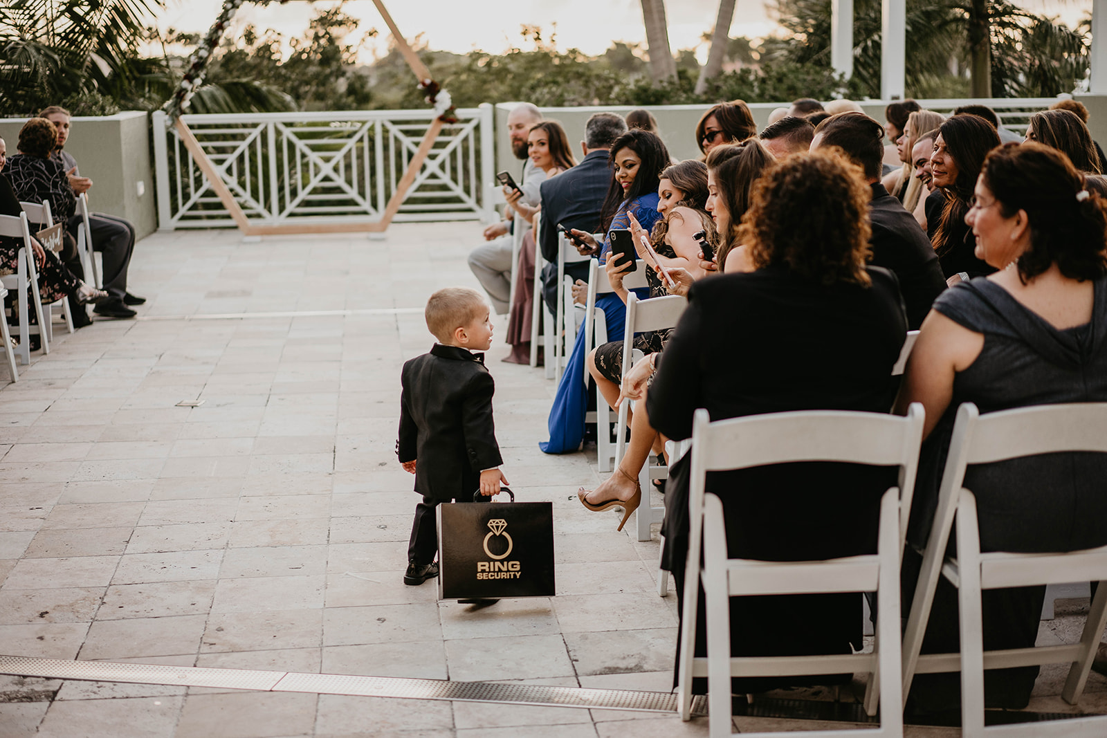 South Florida Greenery Wedding Ceremony Photography
