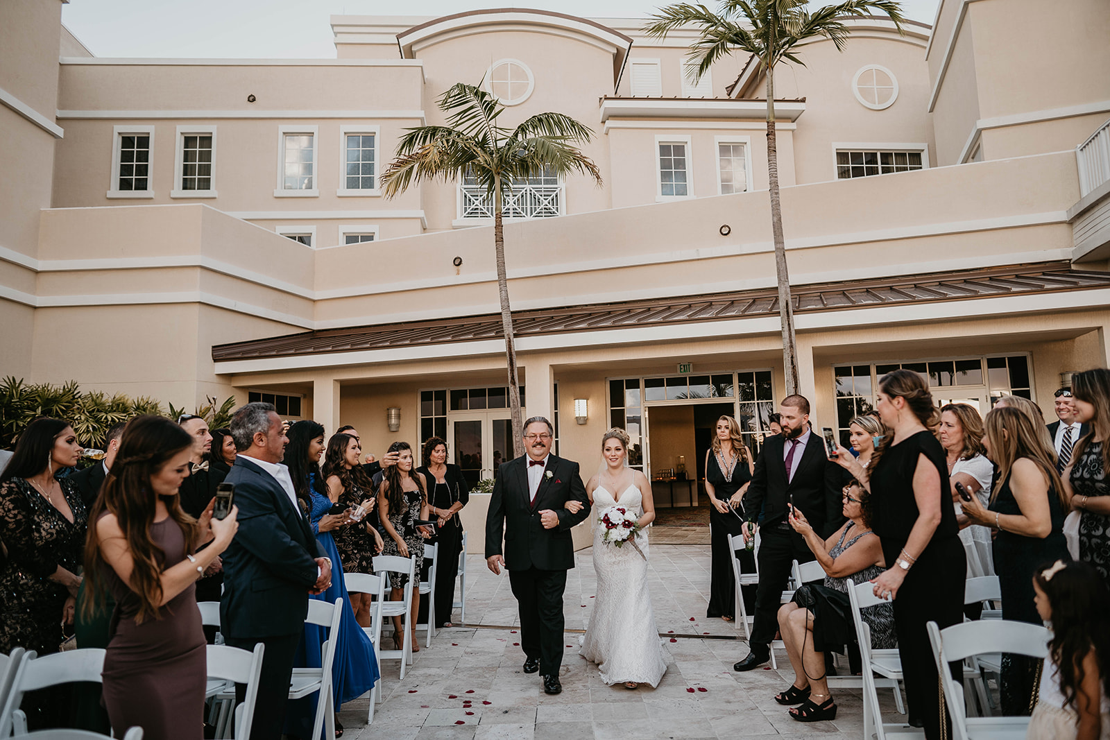 South Florida Greenery Wedding Ceremony Photography