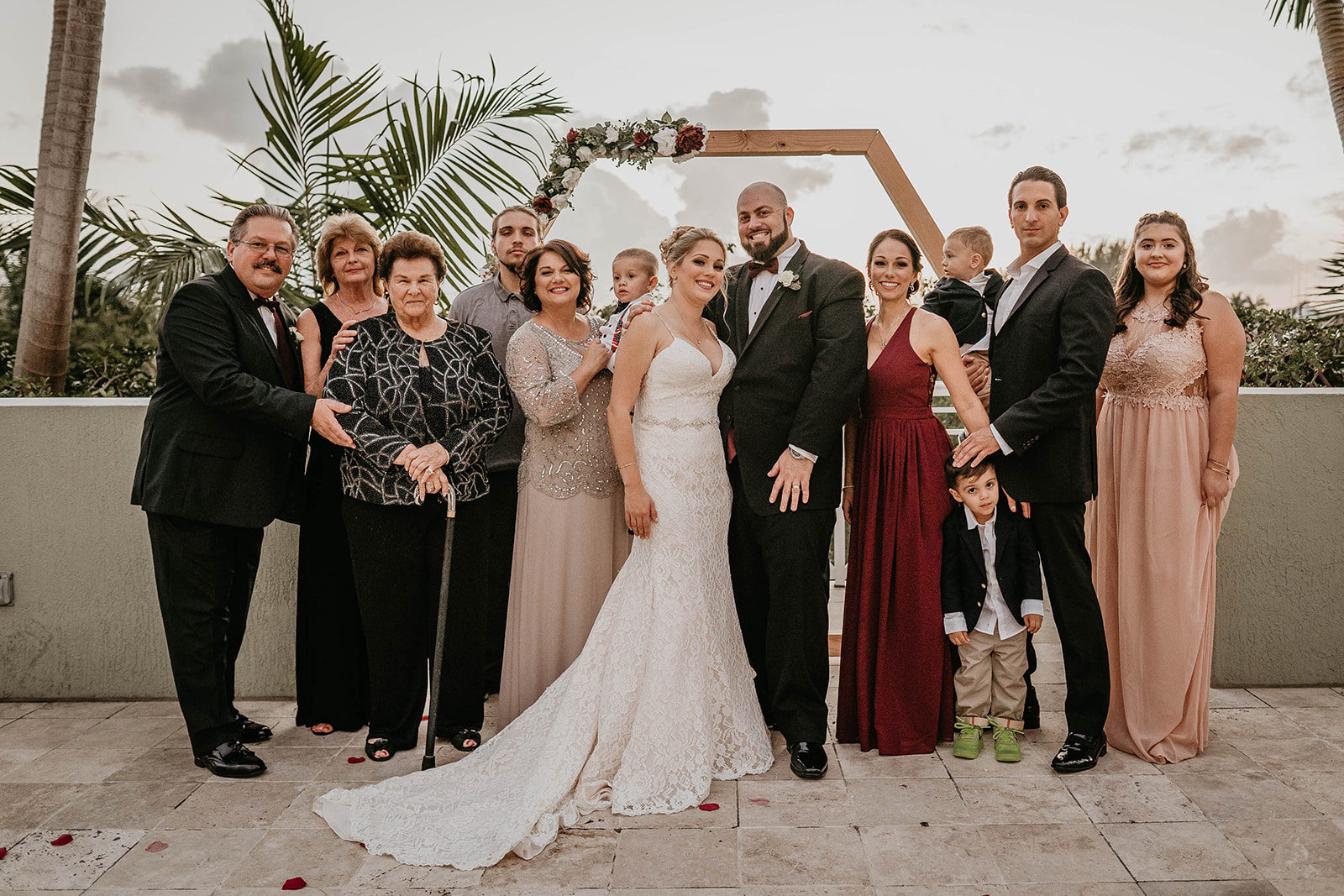 South Florida Greenery Wedding Ceremony Photography