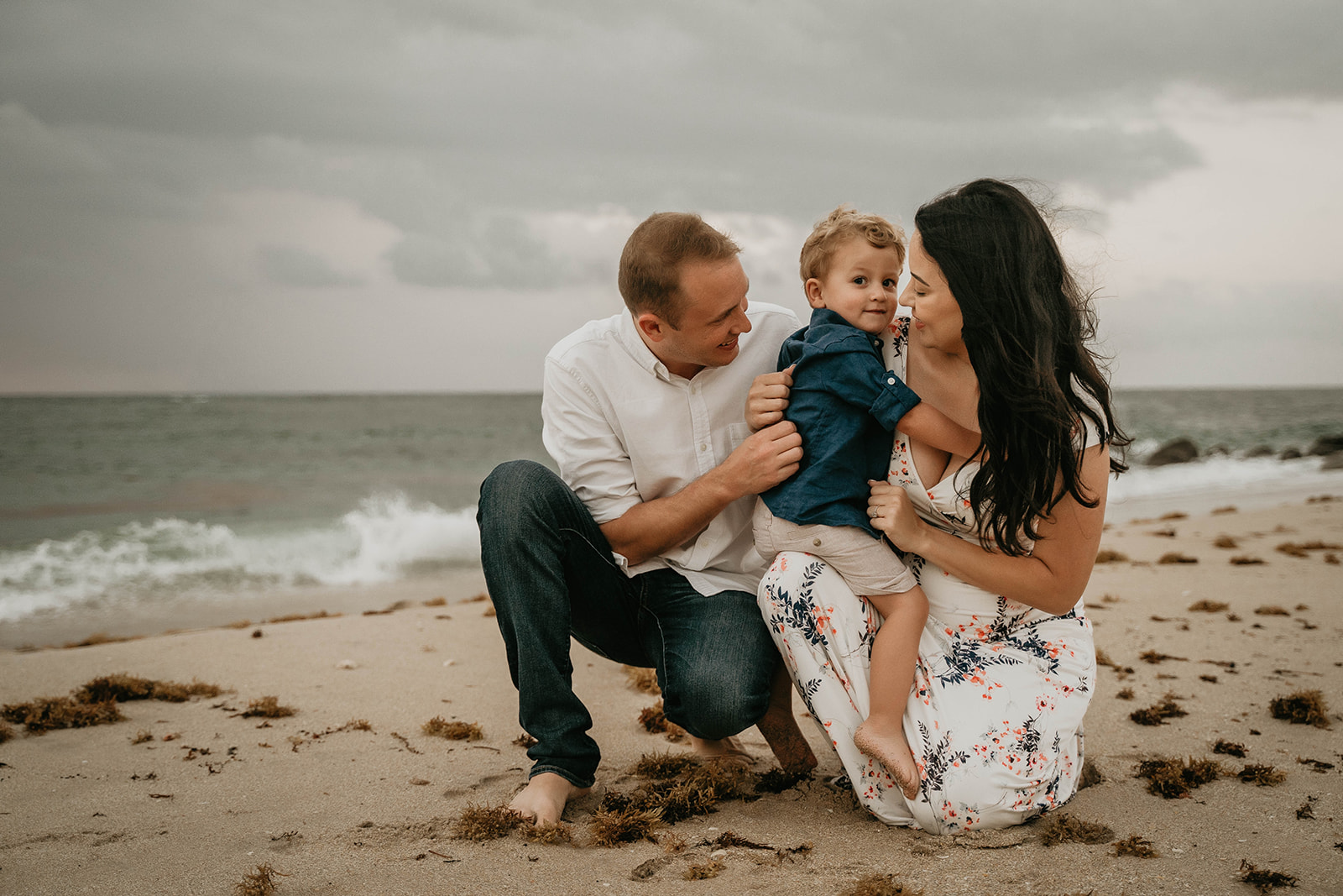 South Florida Beach Maternity Family Photography 