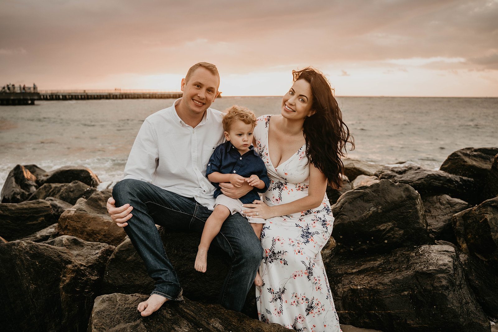 South Florida Beach Maternity Family Photography 