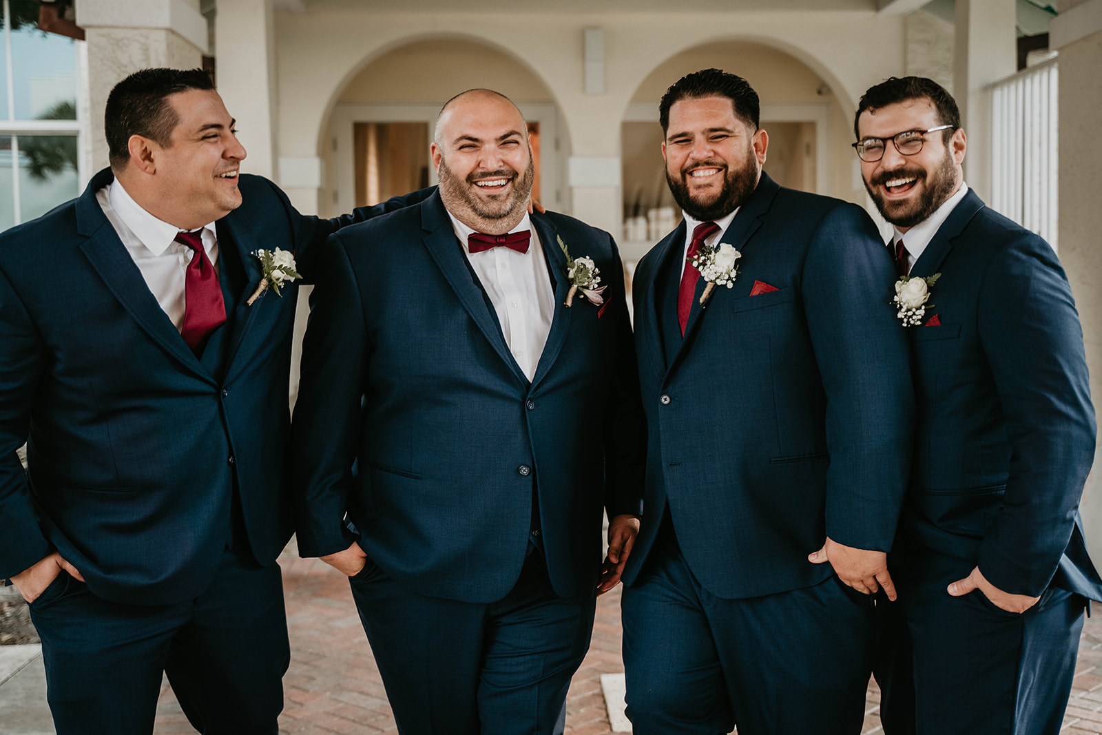 Delray Beach Florida Cornell Art Museum Bridal Party Portraits Wedding Photography 