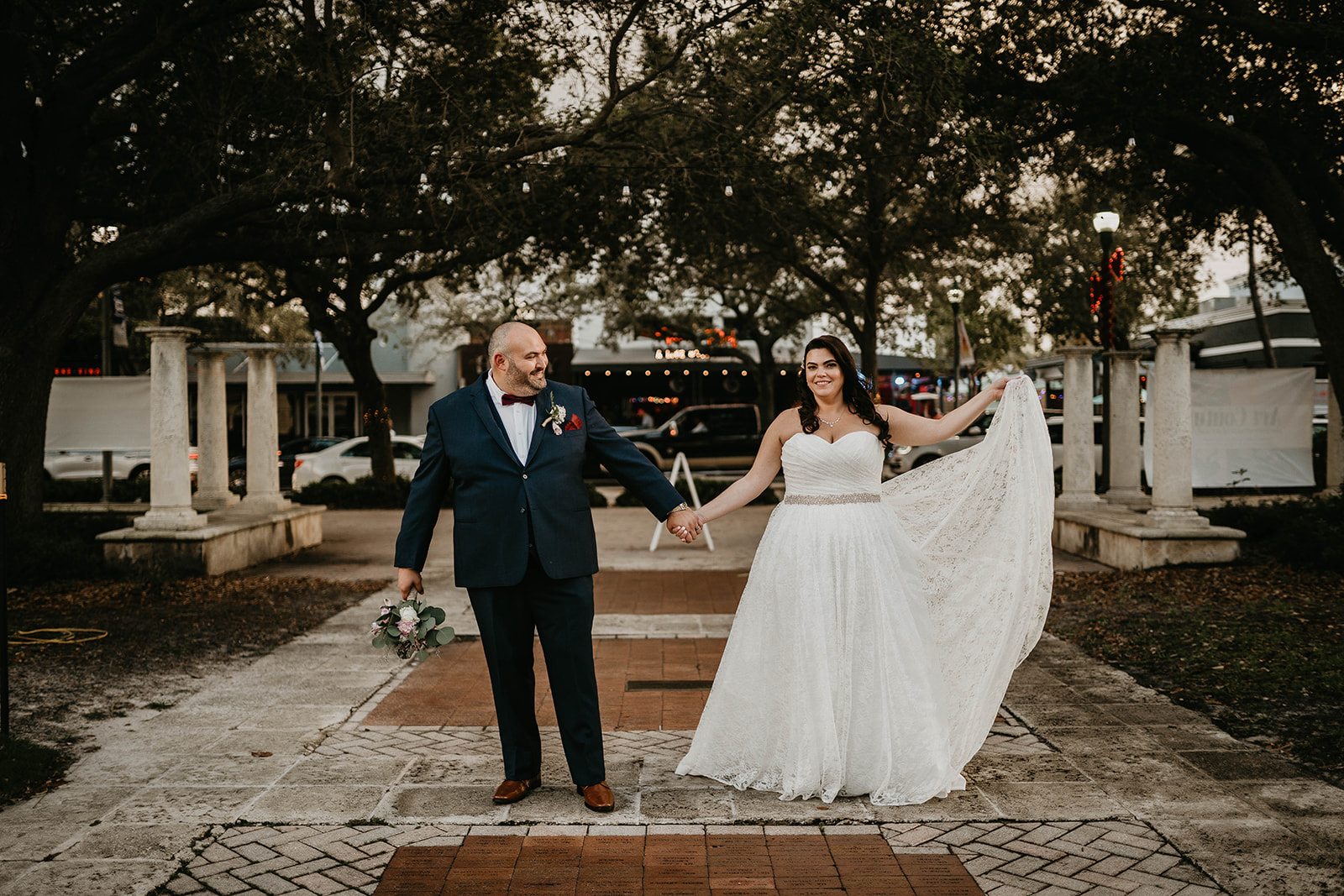 Delray Beach Florida Cornell Art Museum Bride and Groom Portrait Wedding Photography 