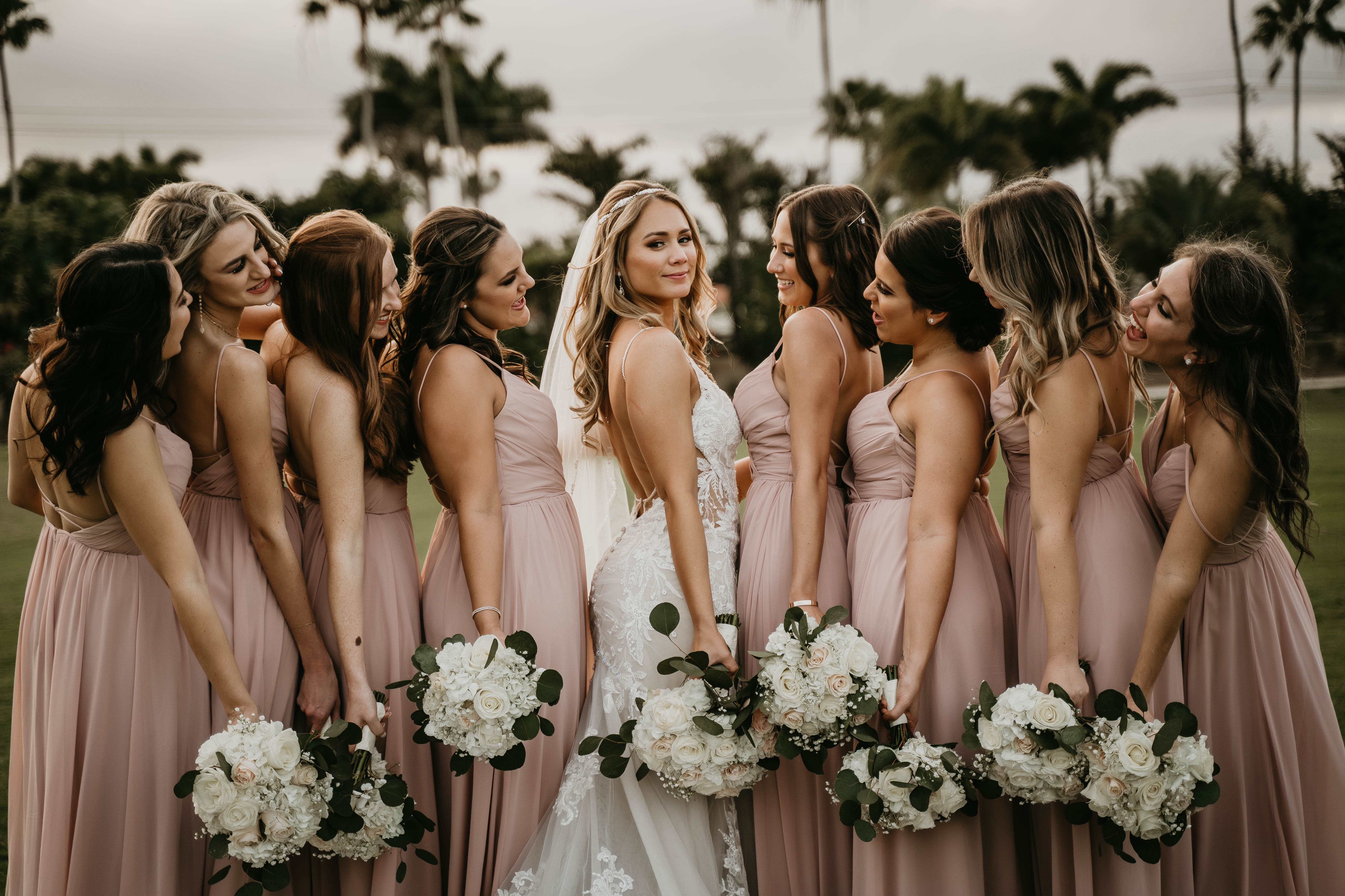 South Florida Bridal Party Portraits Wedding Photography