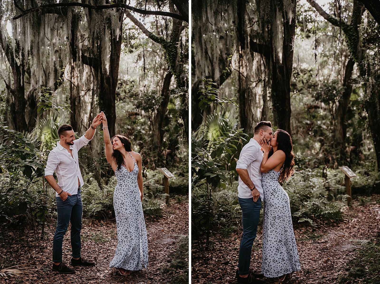 Delray Oaks Engagement Session captured by West Palm Beach Engagement Photographer, Krystal Capone Photography
