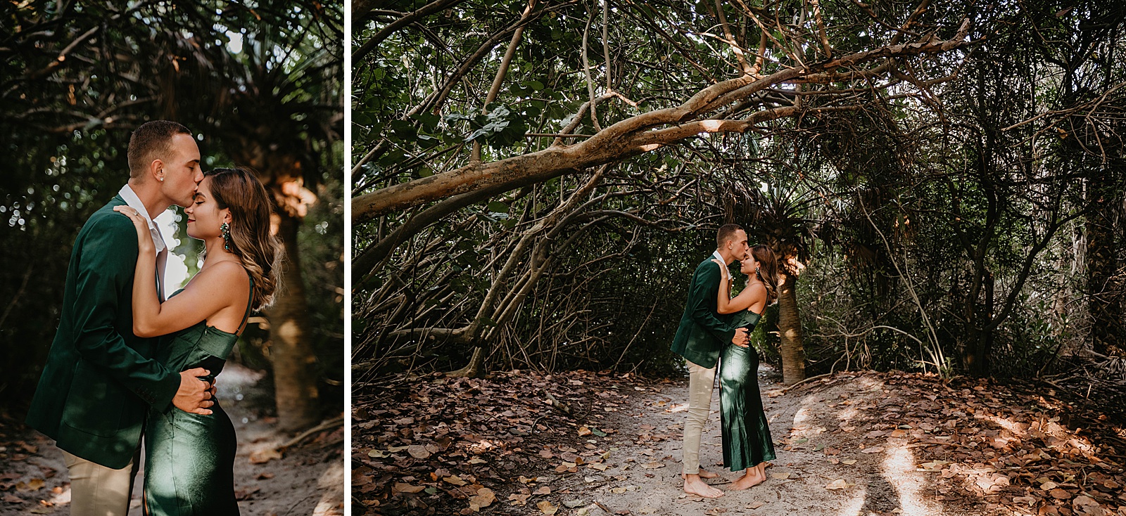 Palm Beach Engagement Session Couple in Green by West Palm Beach Engagement Photographer, Krystal Capone Photography