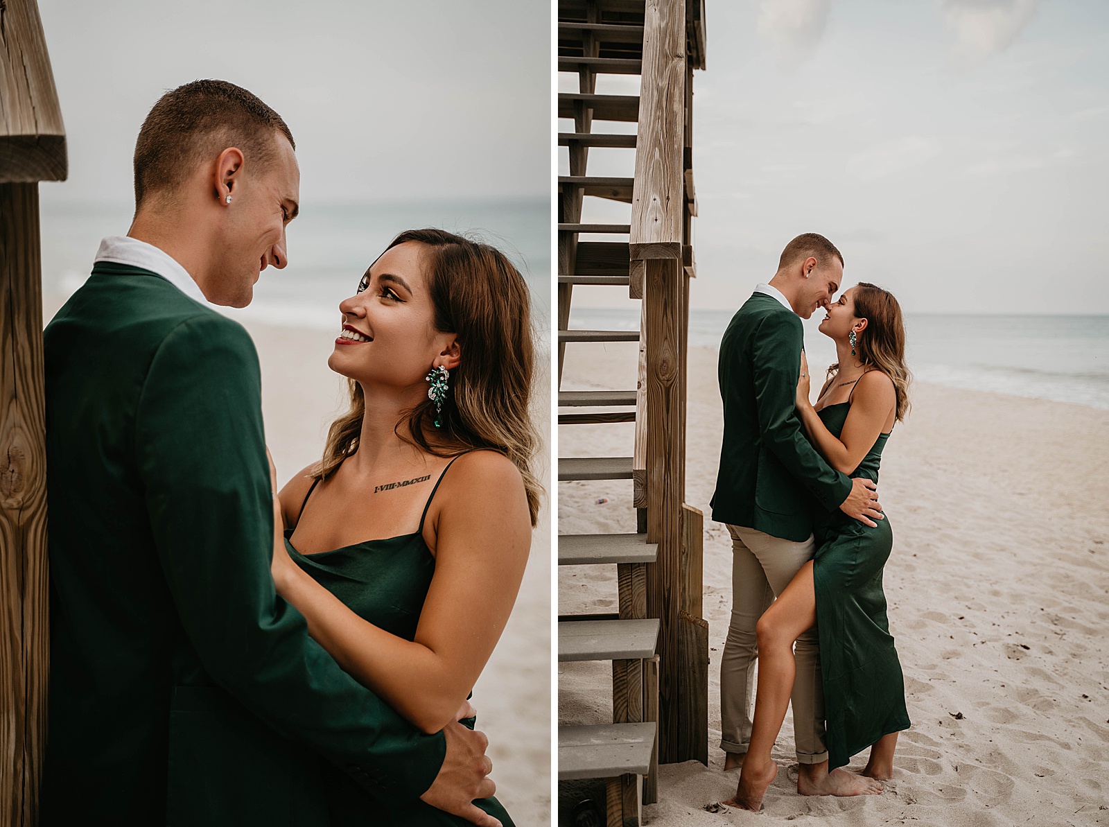 Palm Beach Engagement Session Couple in Green by West Palm Beach Engagement Photographer, Krystal Capone Photography