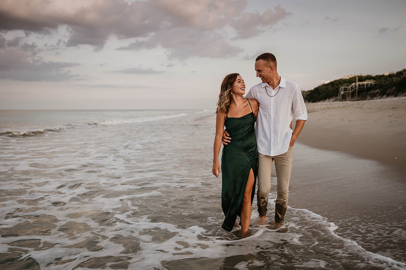 Palm Beach Engagement Session Couple in Green by West Palm Beach Engagement Photographer, Krystal Capone Photography