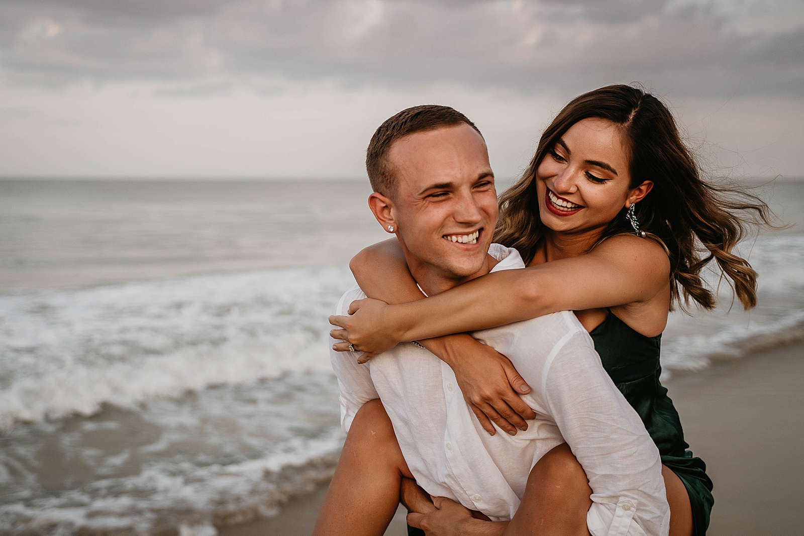 Palm Beach Engagement Session Couple in Green by West Palm Beach Engagement Photographer, Krystal Capone Photography